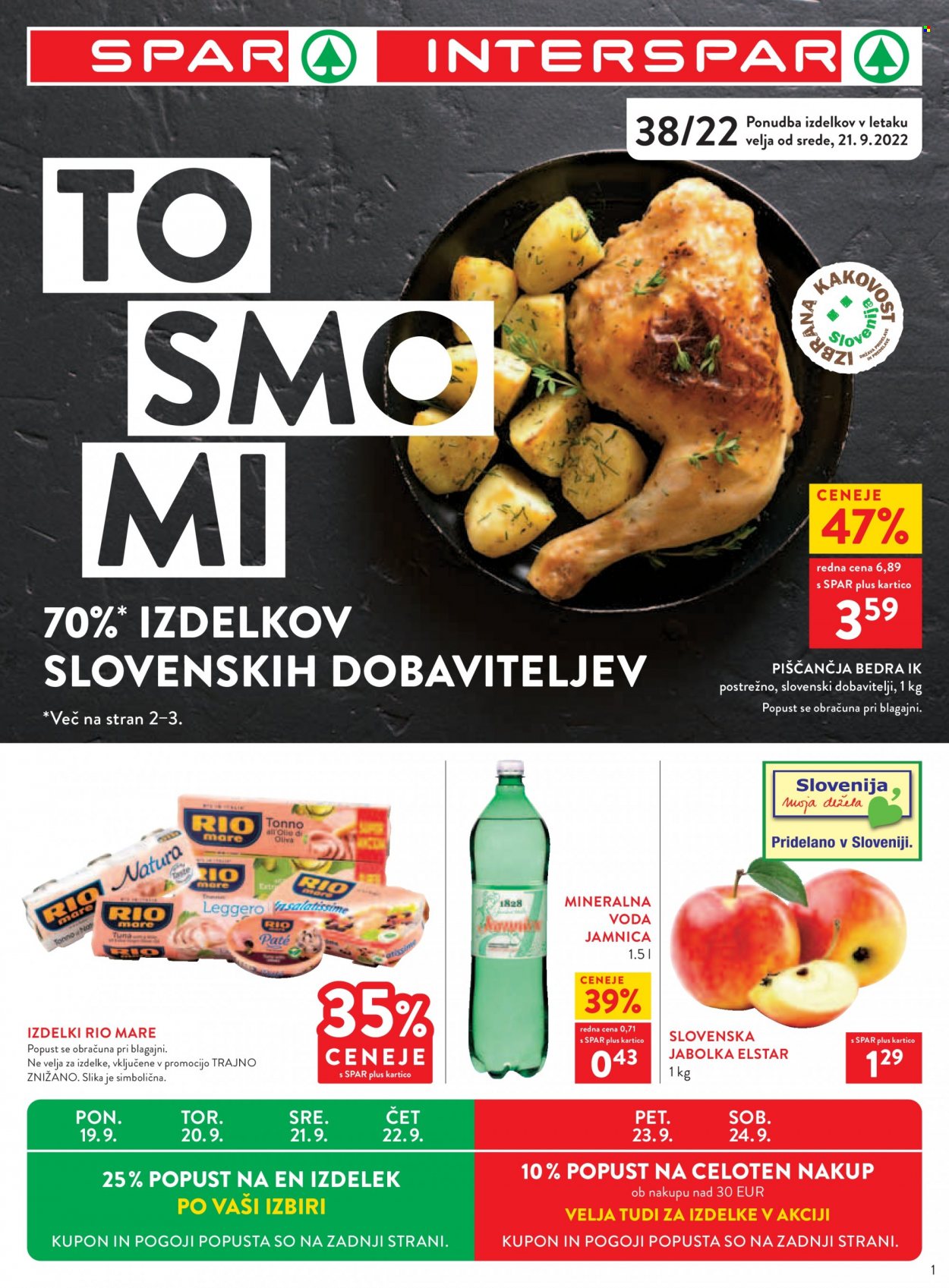 SPAR katalog - 21.9.2022 - 4.10.2022. Stran 1