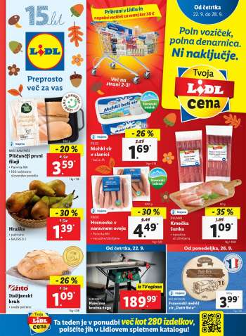 Lidl katalog - 22.09.2022 - 02.10.2022.