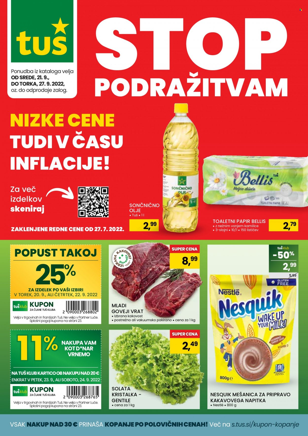 Tuš katalog - 21.9.2022 - 27.9.2022. Stran 1