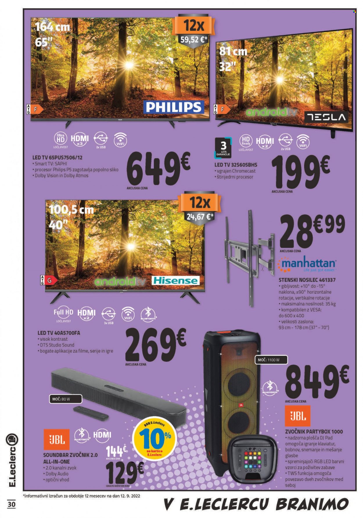 E.Leclerc katalog - 21.9.2022 - 1.10.2022. Stran 30