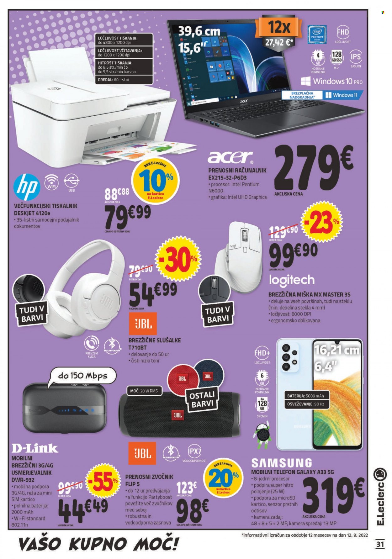 E.Leclerc katalog - 21.9.2022 - 1.10.2022. Stran 31