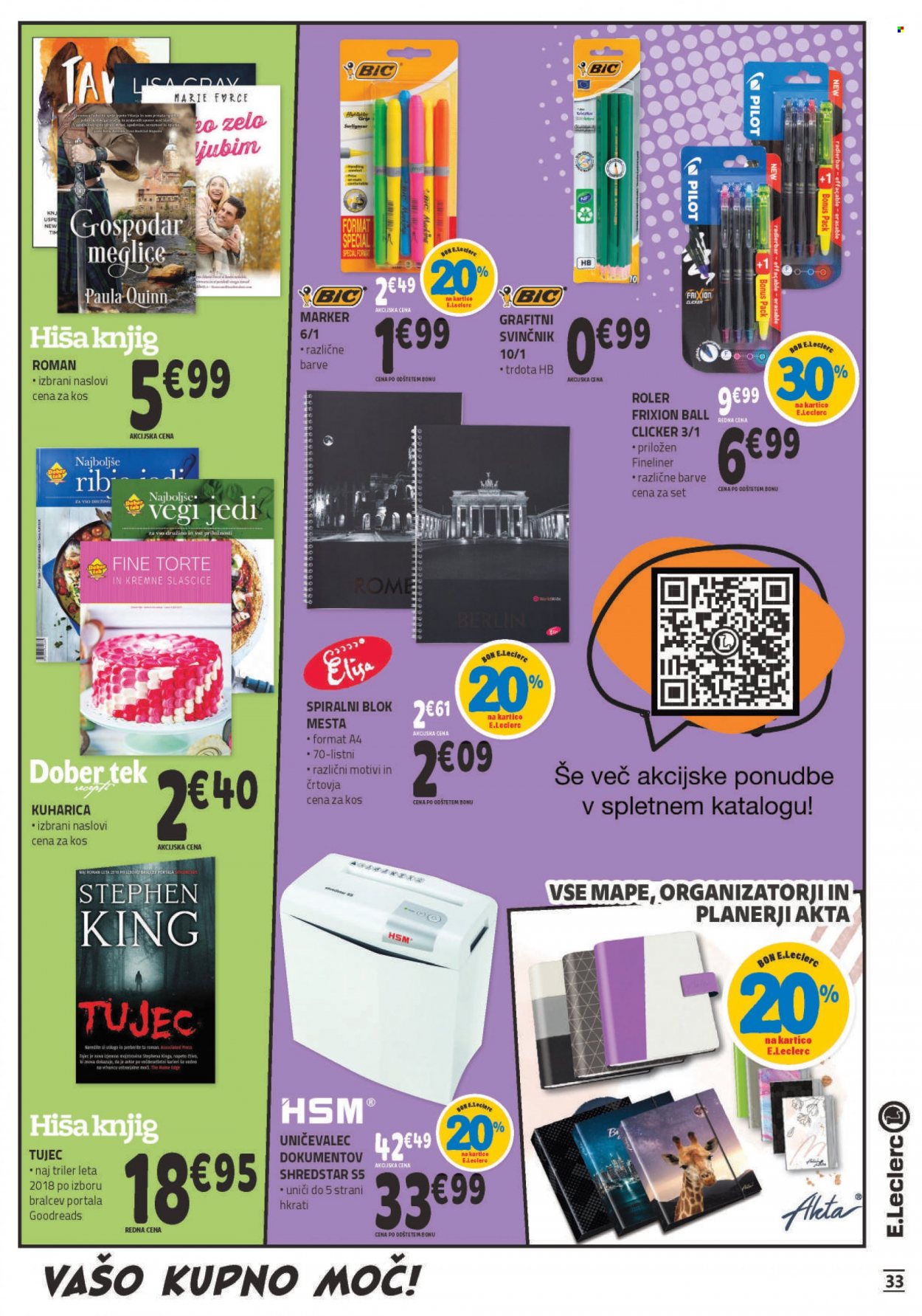 E.Leclerc katalog - 21.9.2022 - 1.10.2022. Stran 33
