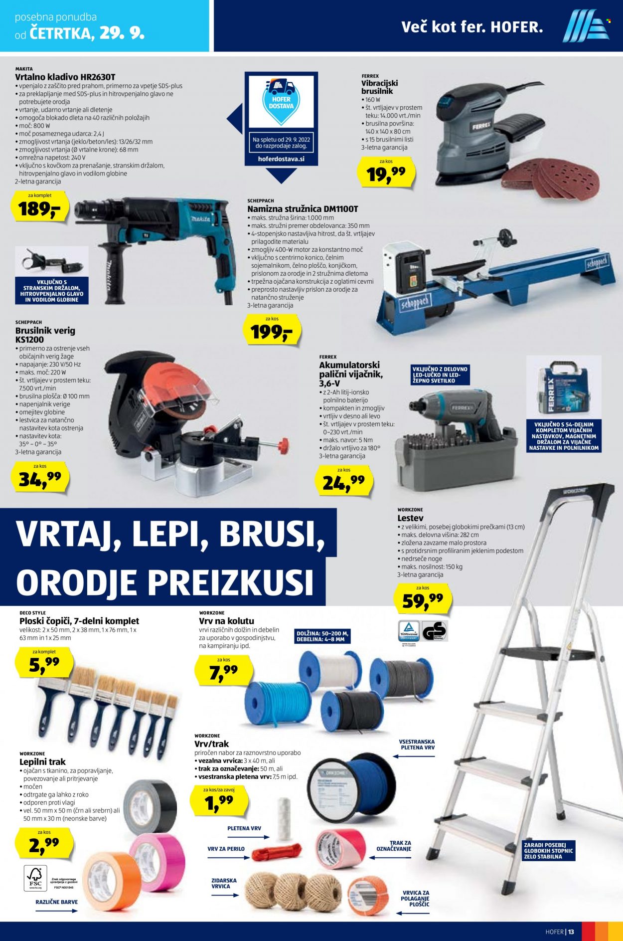 Hofer katalog - 23.9.2022 - 1.10.2022. Stran 13
