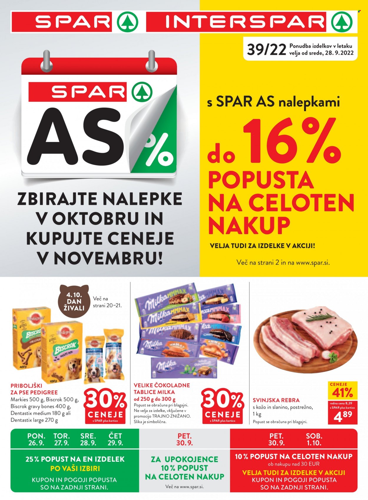 SPAR katalog - 28.9.2022 - 11.10.2022. Stran 1