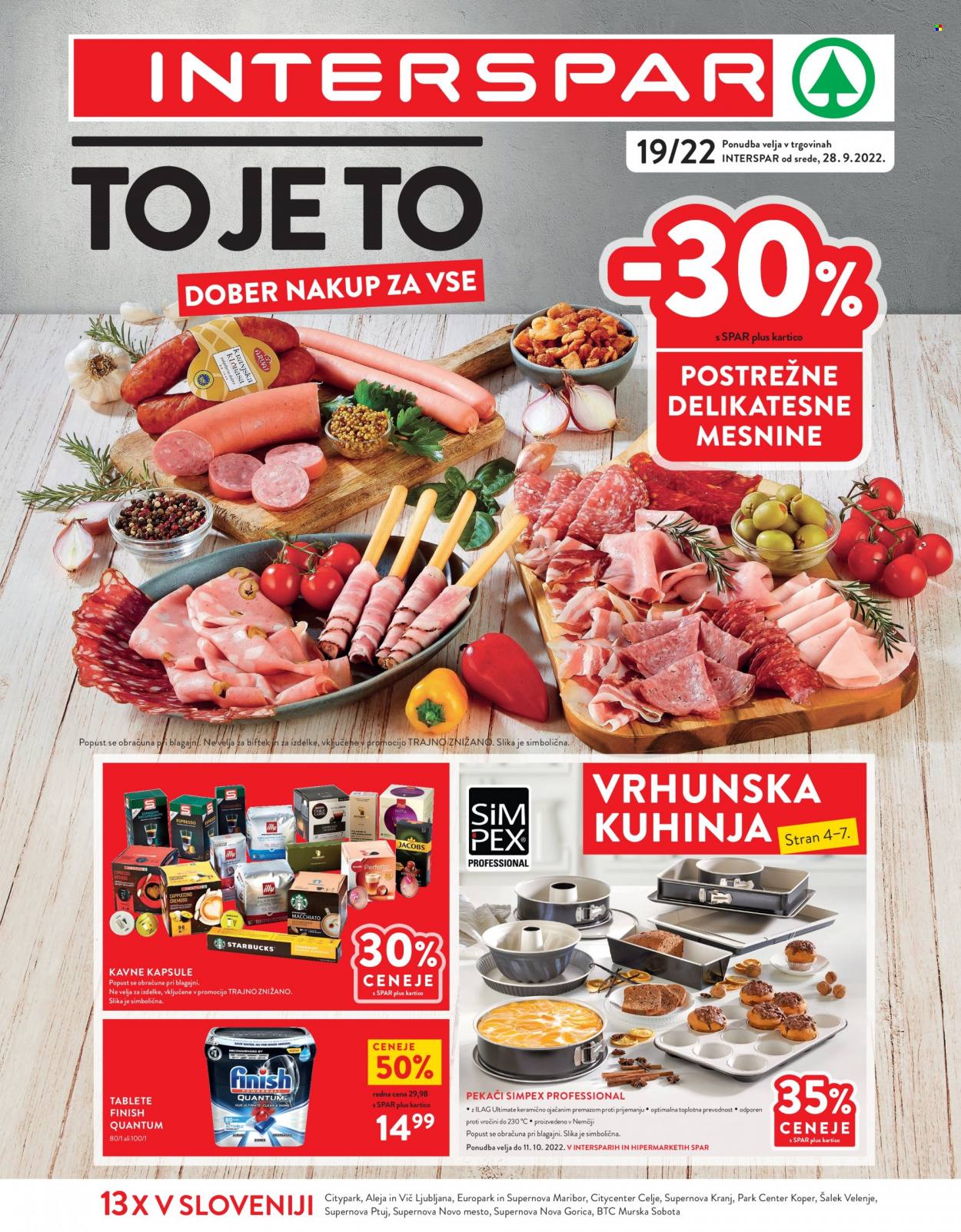 INTERSPAR katalog - 28.9.2022 - 11.10.2022. Stran 1
