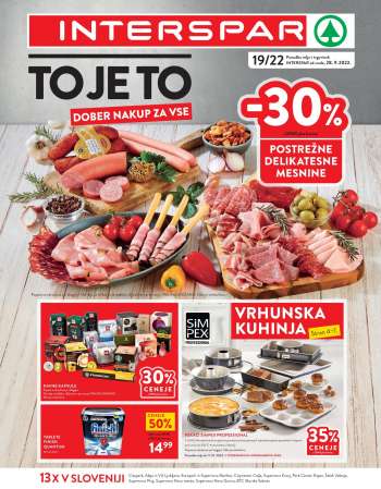 INTERSPAR katalog - 28.09.2022 - 11.10.2022.