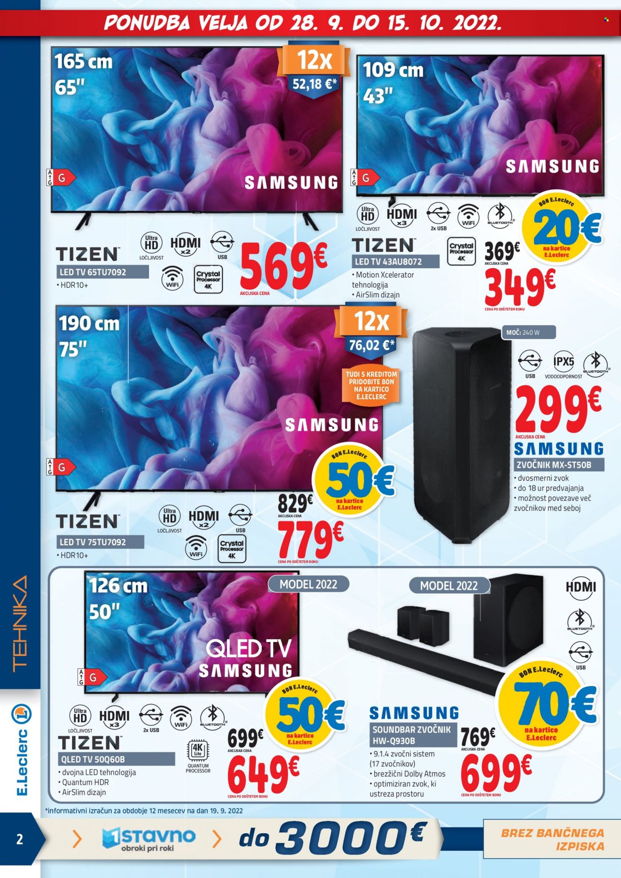 E.Leclerc katalog - 28.9.2022 - 15.10.2022. Stran 2