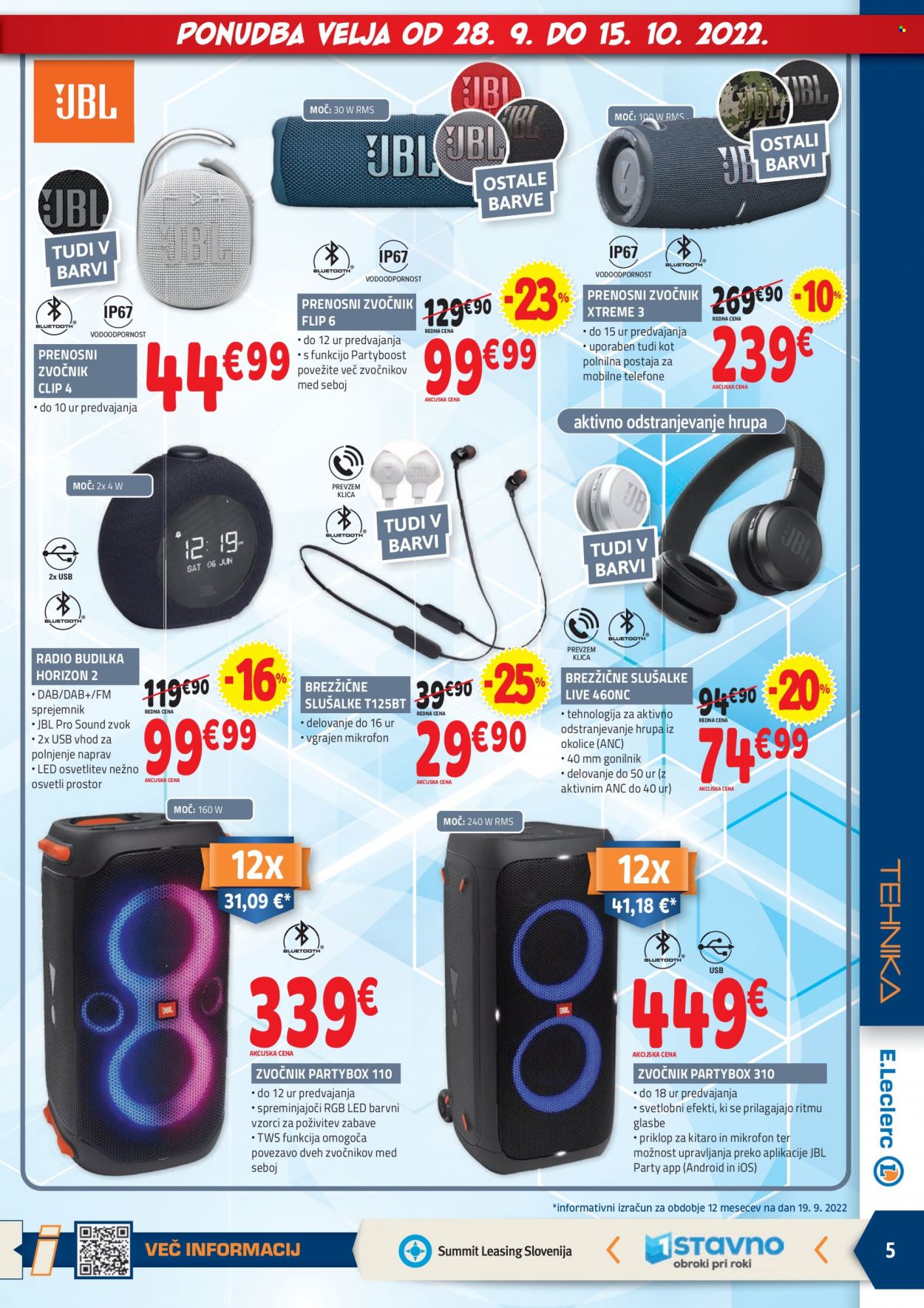 E.Leclerc katalog - 28.9.2022 - 15.10.2022. Stran 5