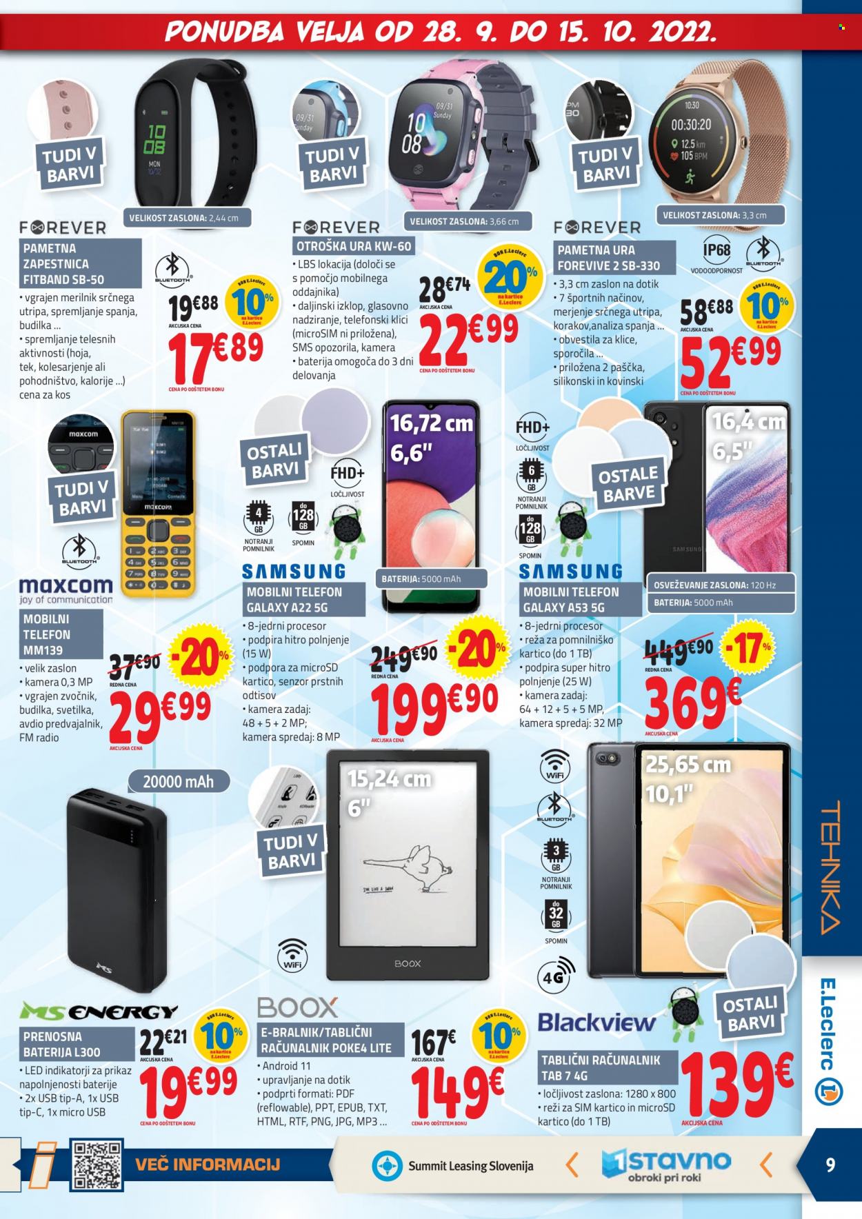 E.Leclerc katalog - 28.9.2022 - 15.10.2022. Stran 9
