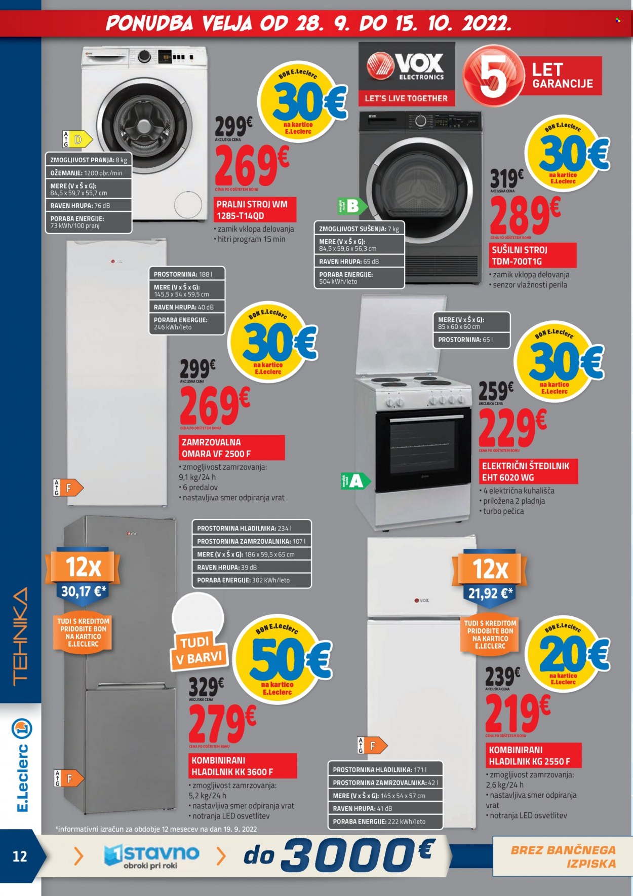 E.Leclerc katalog - 28.9.2022 - 15.10.2022. Stran 12