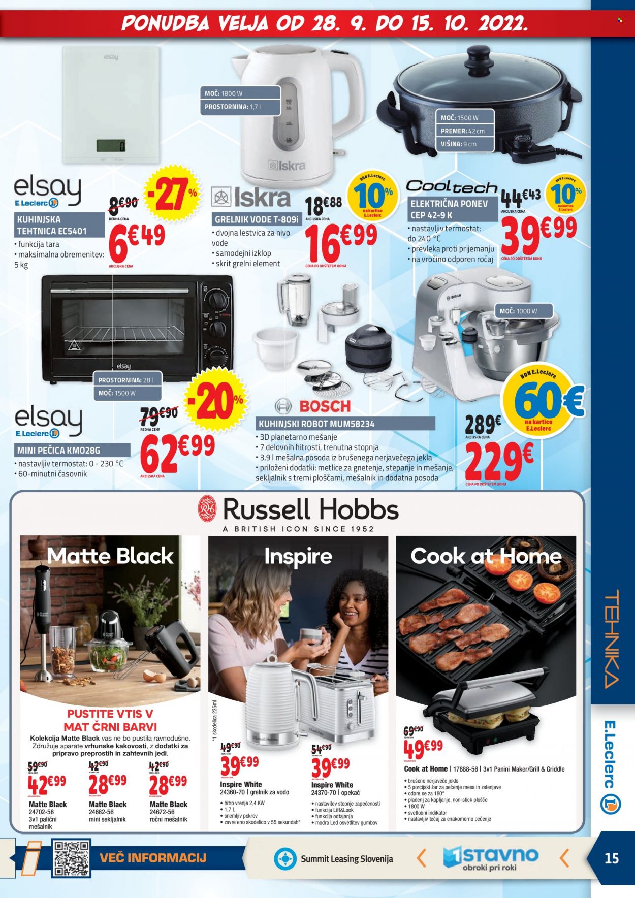 E.Leclerc katalog - 28.9.2022 - 15.10.2022. Stran 15
