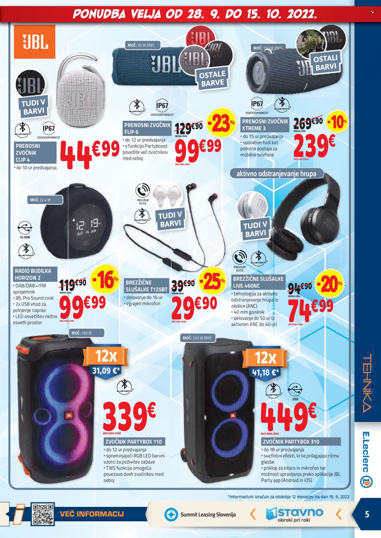 E.Leclerc katalog - 28.9.2022 - 8.10.2022. Stran 5