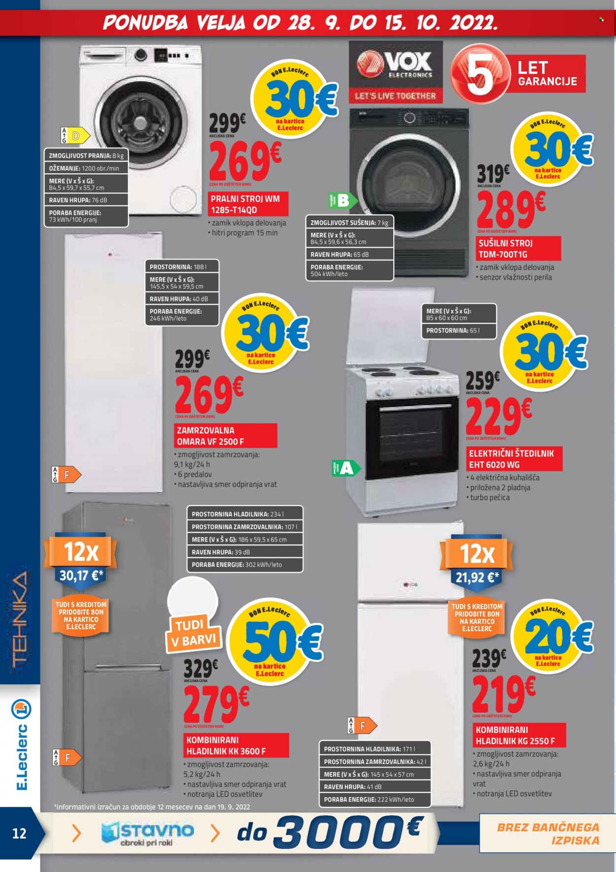E.Leclerc katalog - 28.9.2022 - 8.10.2022. Stran 12