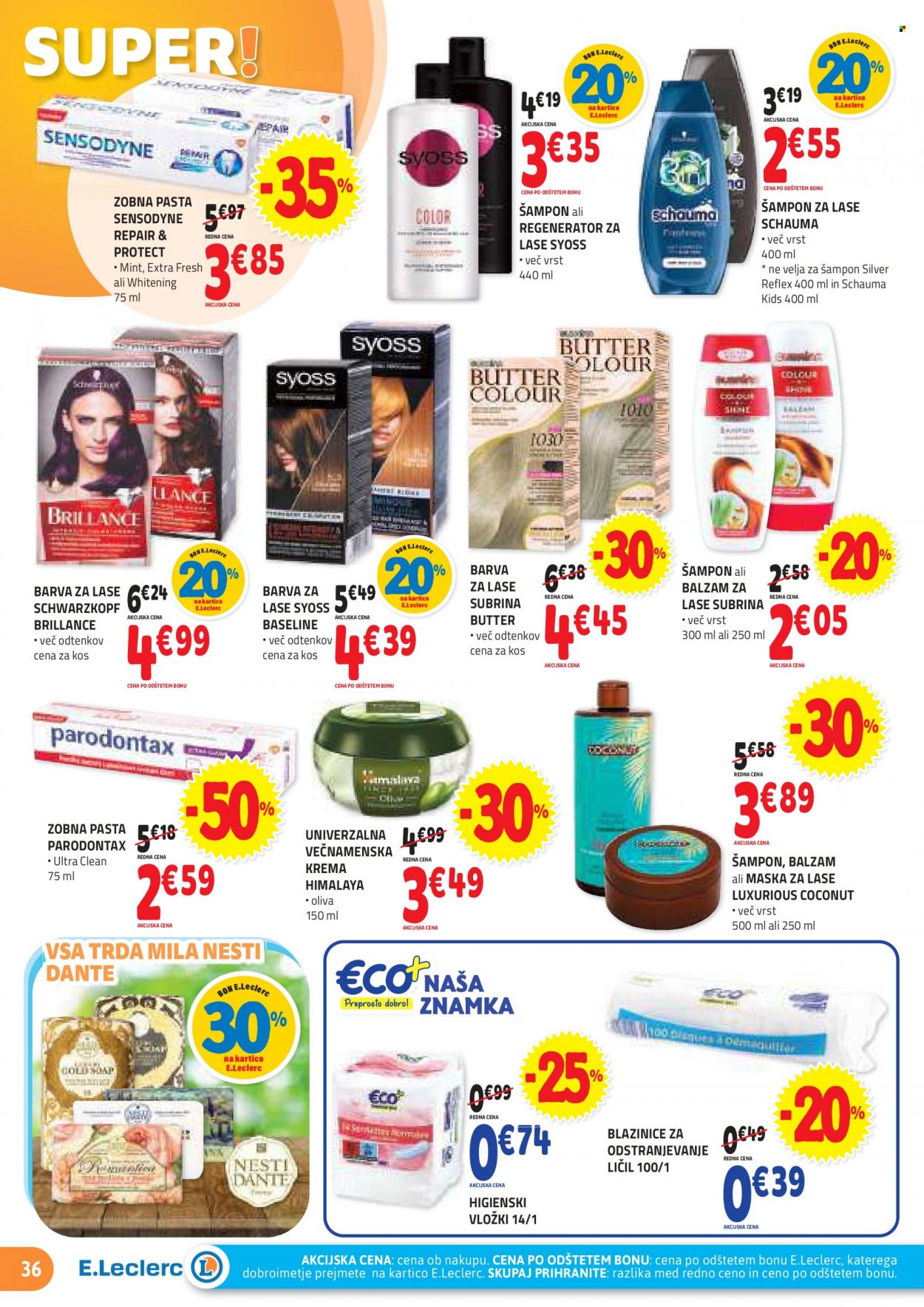 E.Leclerc katalog - 28.9.2022 - 8.10.2022. Stran 36