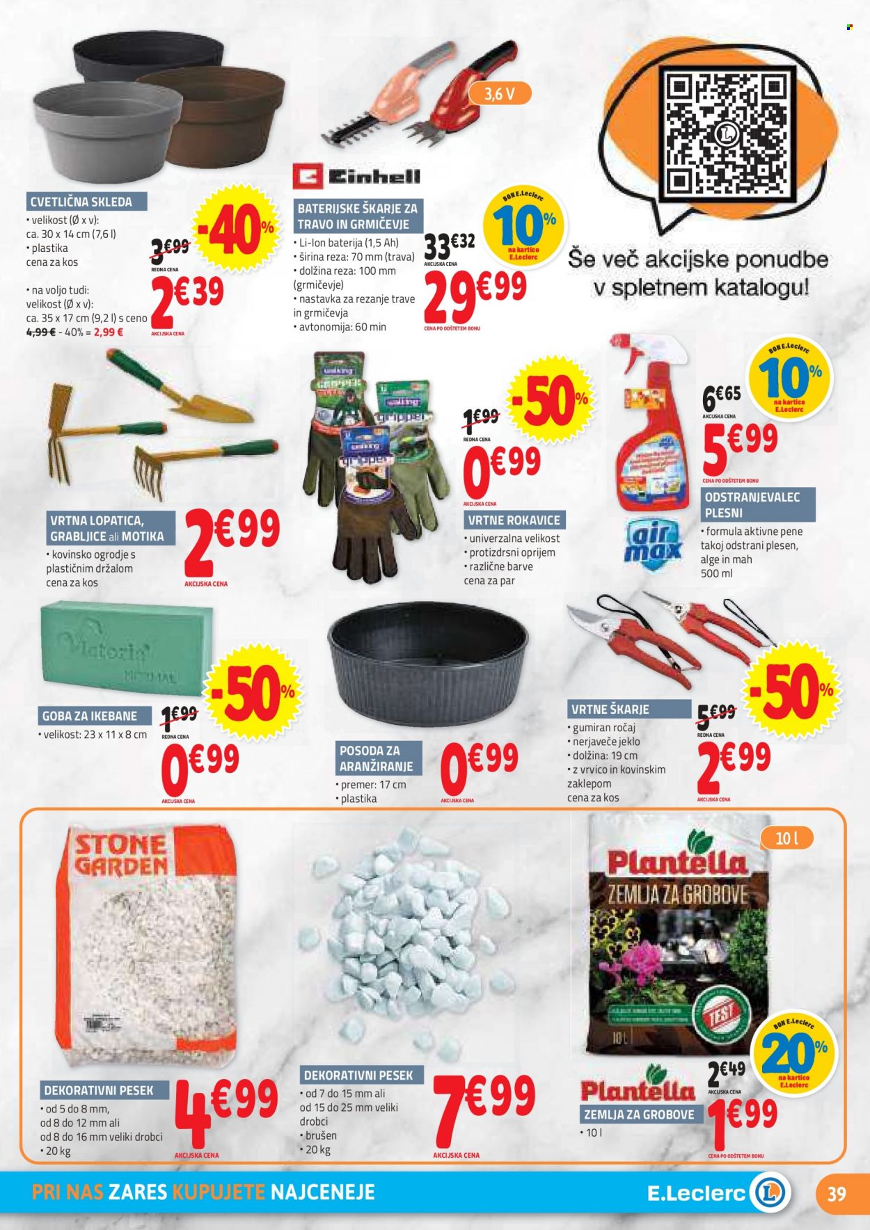E.Leclerc katalog - 28.9.2022 - 8.10.2022. Stran 39