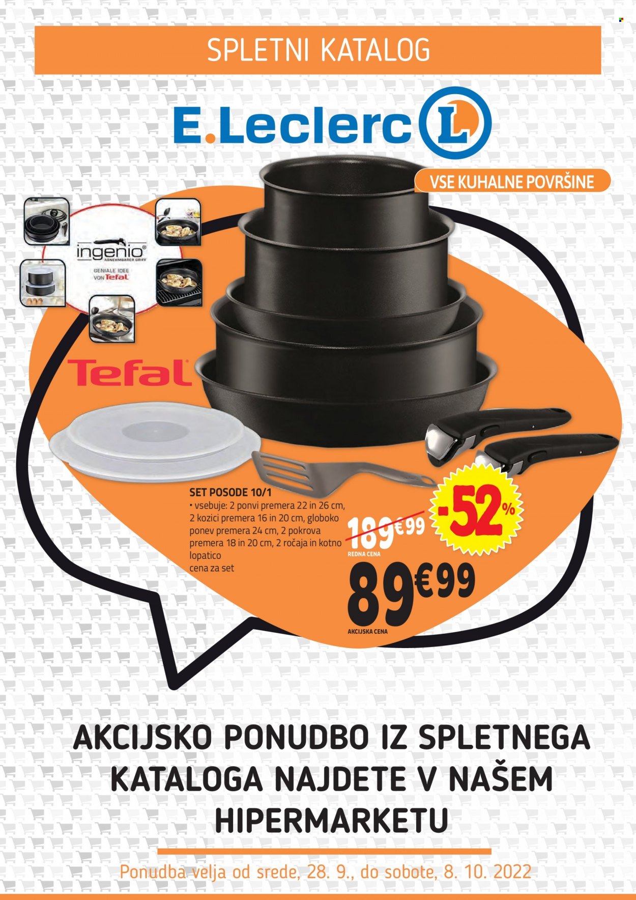 E.Leclerc katalog - 28.9.2022 - 8.10.2022. Stran 1
