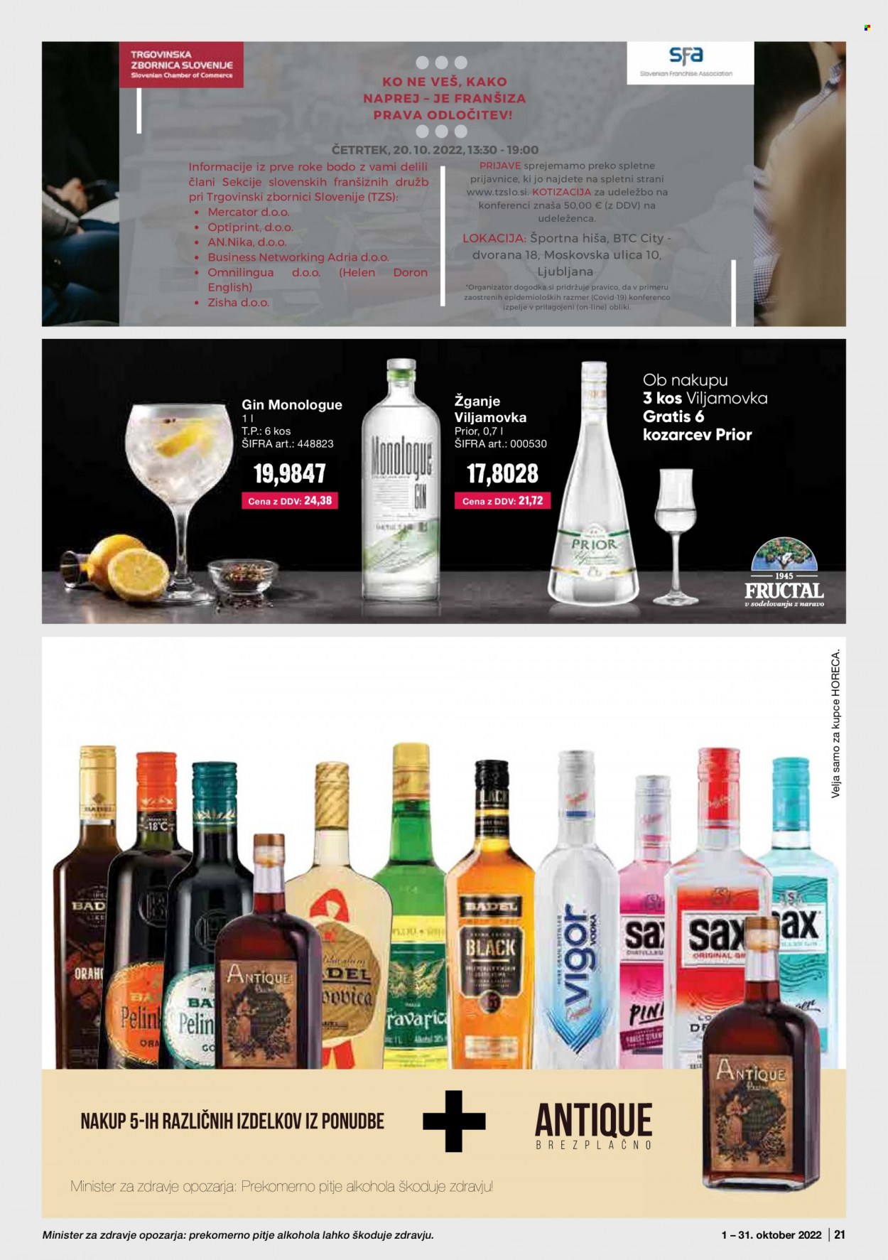 Mercator Cash & Carry katalog - 1.10.2022 - 31.10.2022. Stran 21