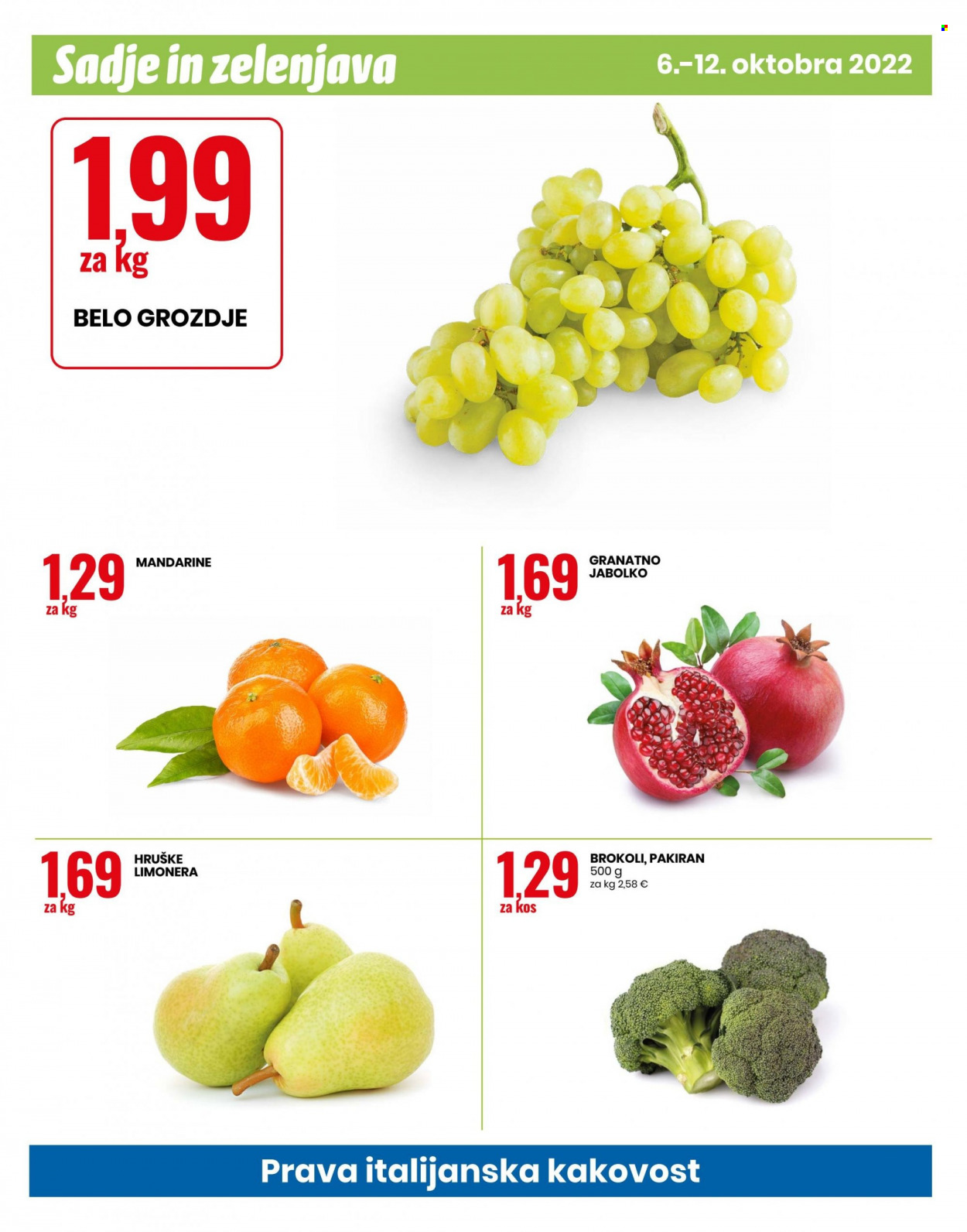 thumbnail - EuroSpin katalog - 6.10.2022 - 12.10.2022 - Ponudba izdelkov - belo grozdje, grozdje, hruške. Stran 12.