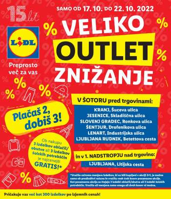Lidl katalog - 17.10.2022 - 22.10.2022.