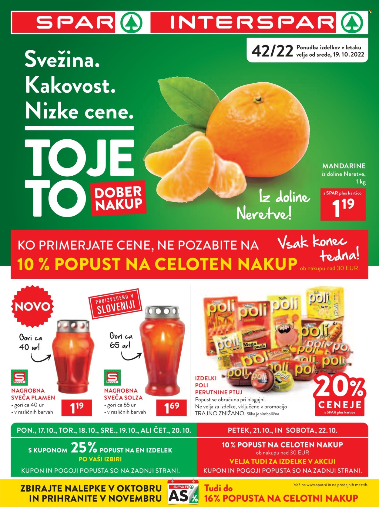 SPAR katalog - 19.10.2022 - 2.11.2022. Stran 1