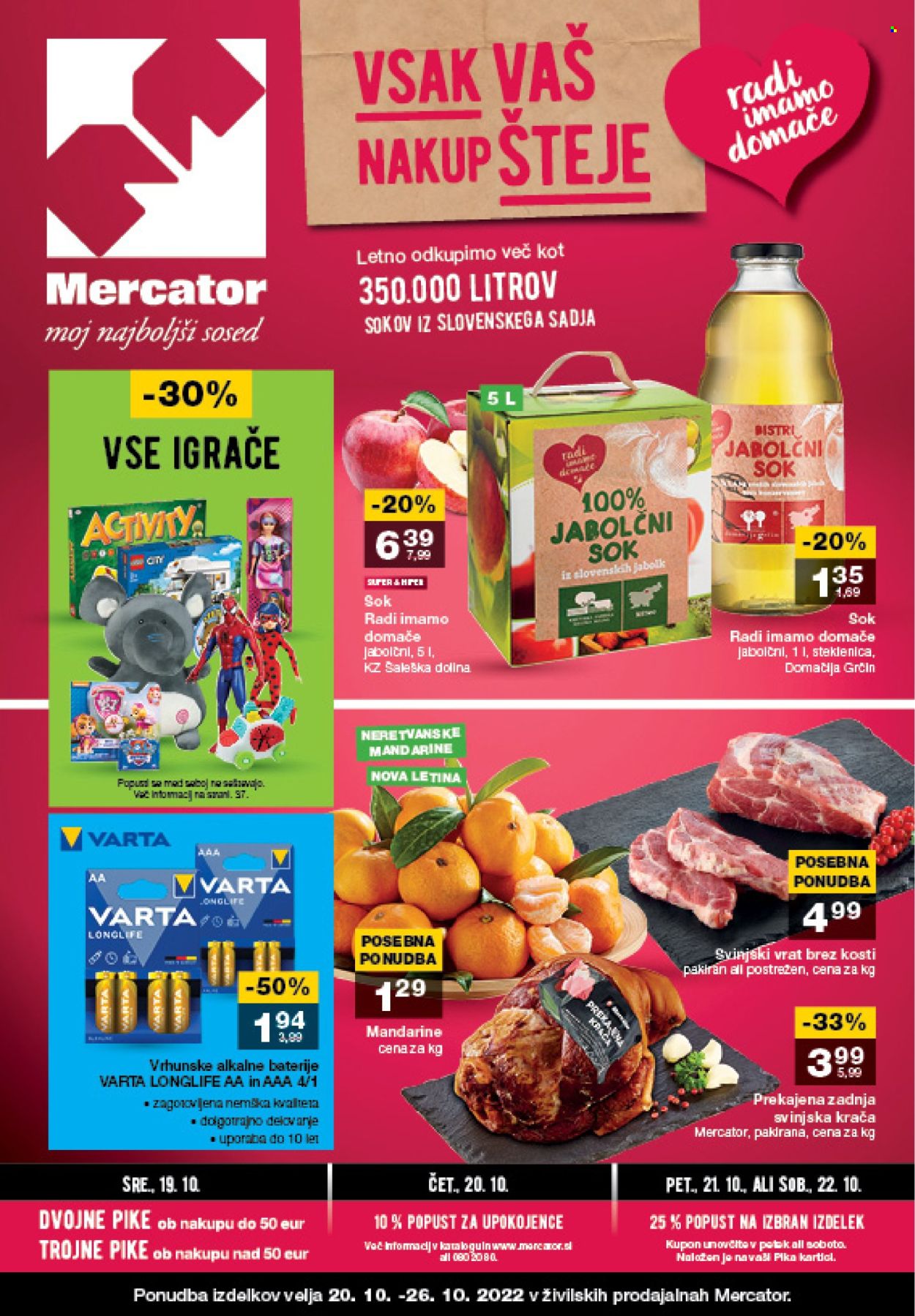 Mercator katalog - 20.10.2022 - 26.10.2022. Stran 1