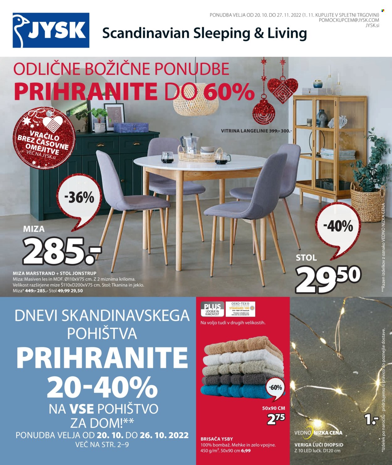 JYSK katalog - 20.10.2022 - 27.11.2022. Stran 1