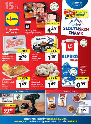 Lidl katalog - 27.10.2022 - 06.11.2022.