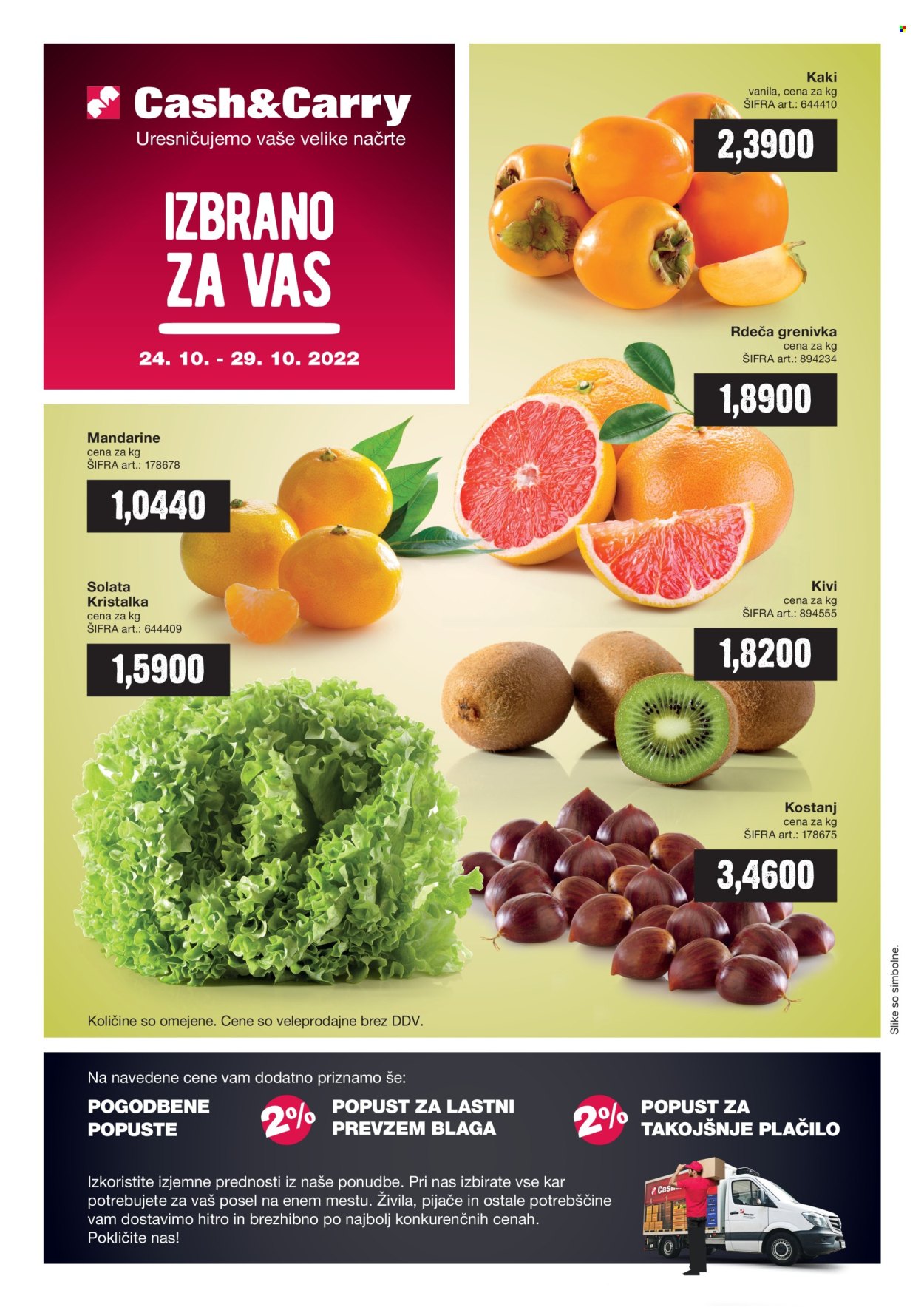 Mercator Cash & Carry katalog - 24.10.2022 - 29.10.2022. Stran 1