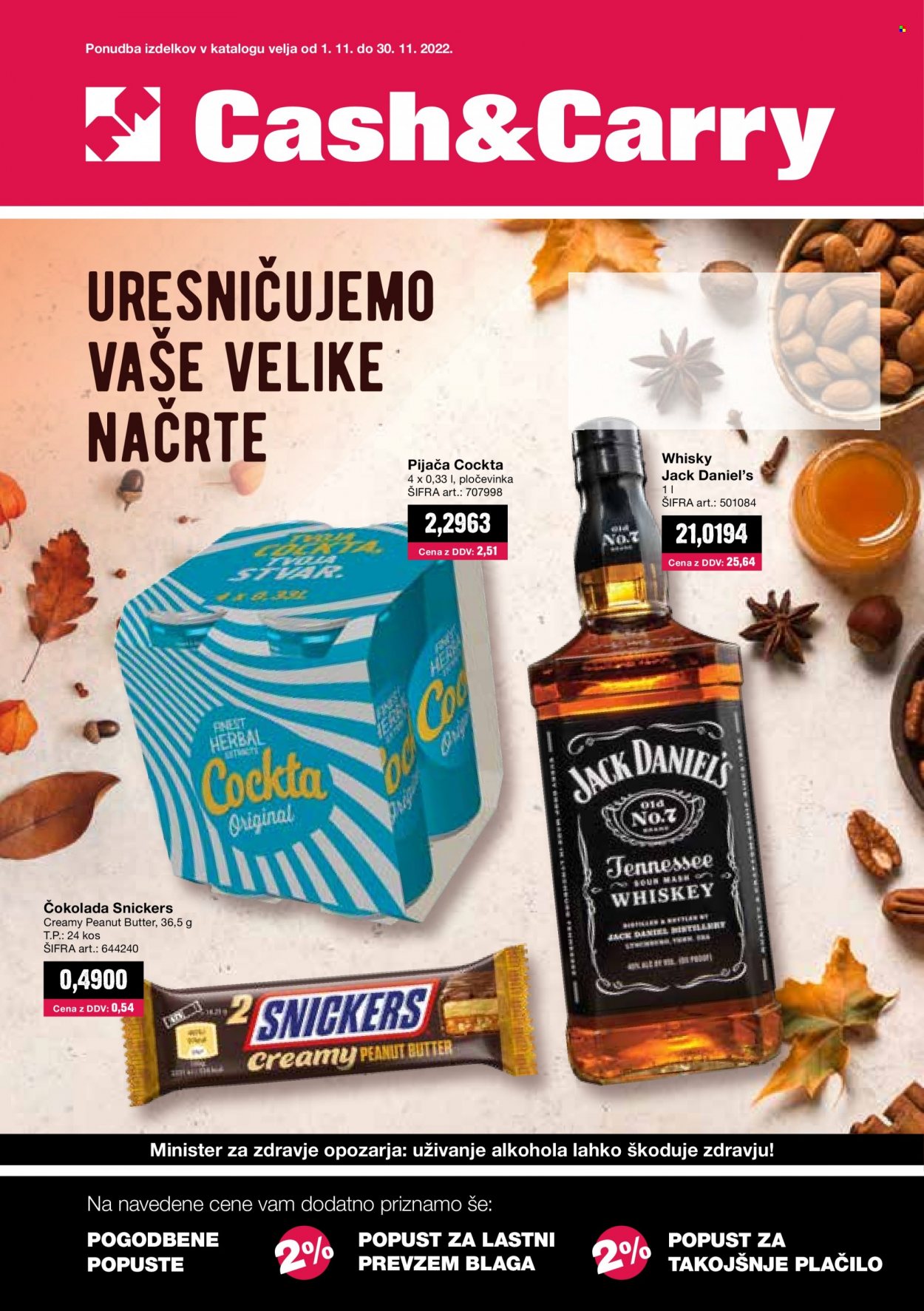 Mercator Cash & Carry katalog - 1.11.2022 - 30.11.2022. Stran 1