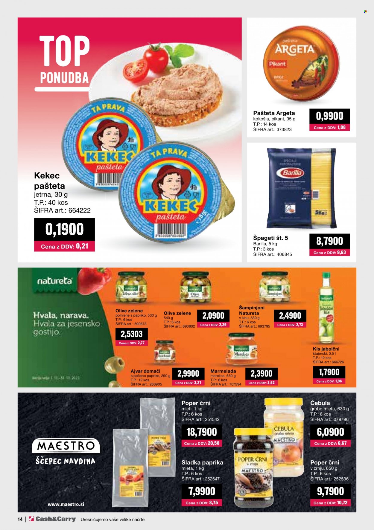 Mercator Cash & Carry katalog - 1.11.2022 - 30.11.2022. Stran 14