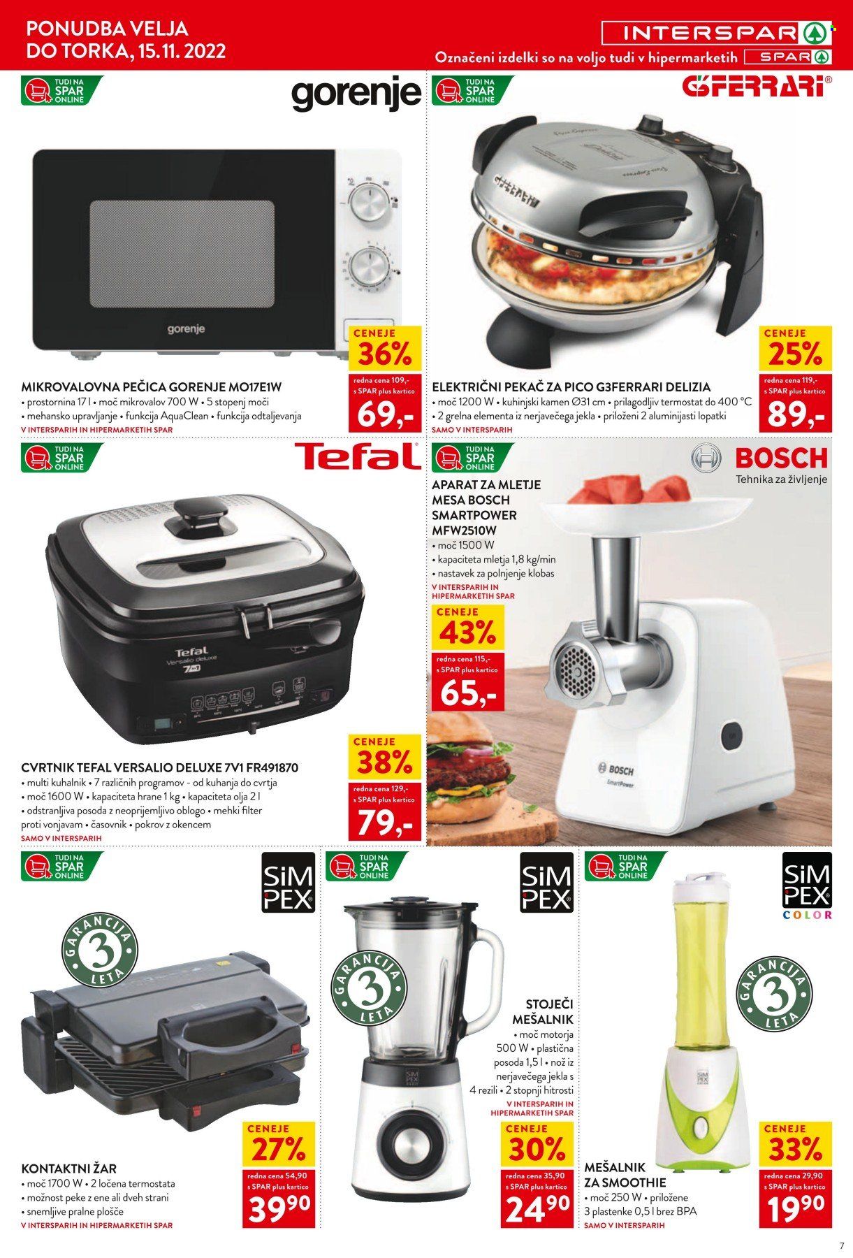 INTERSPAR katalog - 3.11.2022 - 15.11.2022. Stran 7
