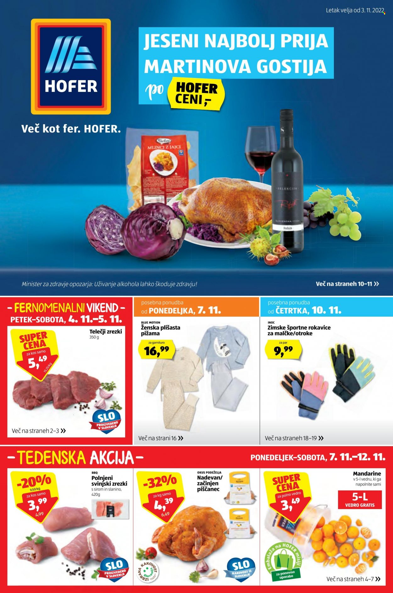 Hofer katalog - 3.11.2022 - 12.11.2022. Stran 1