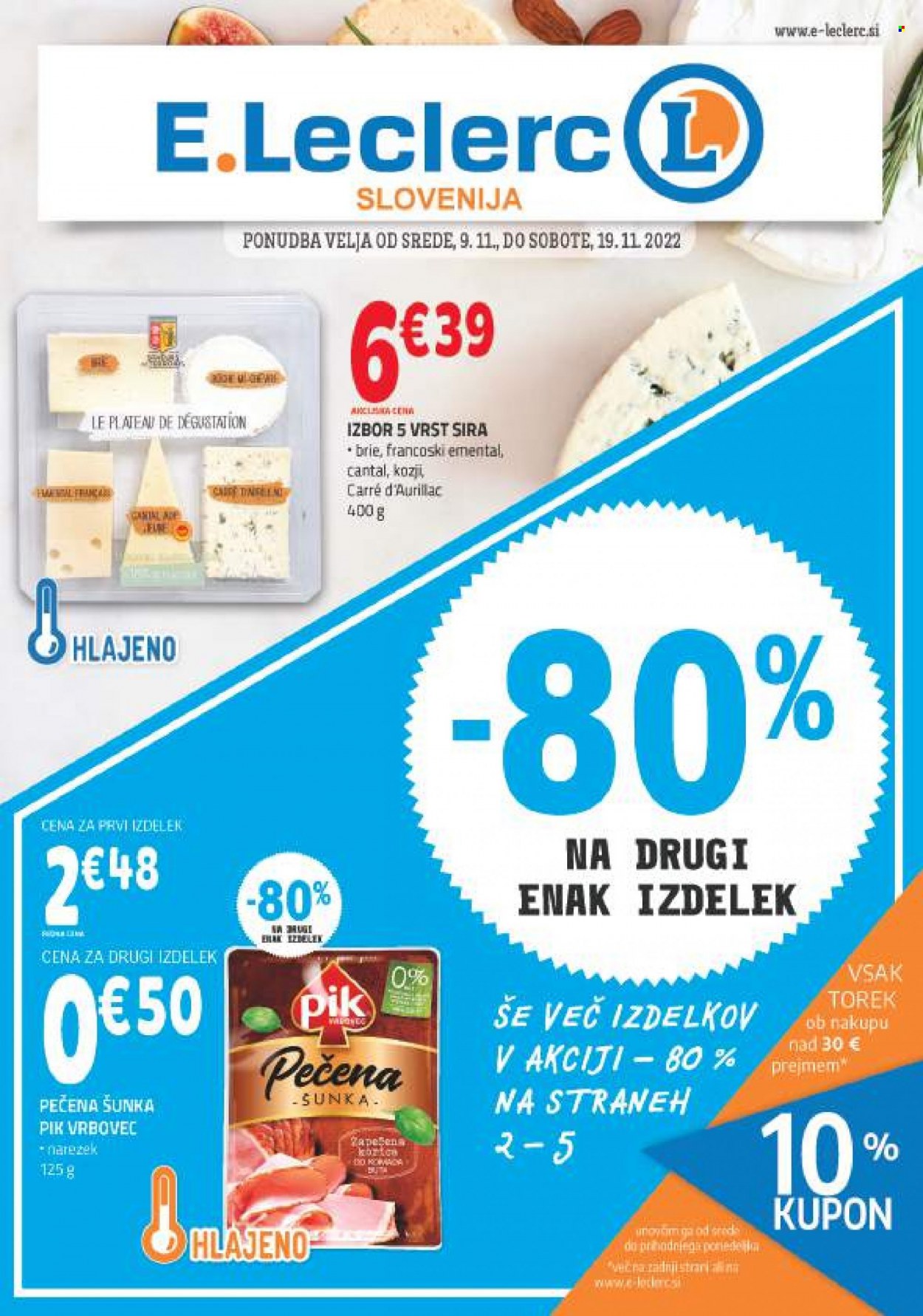 E.Leclerc katalog - 9.11.2022 - 19.11.2022. Stran 1