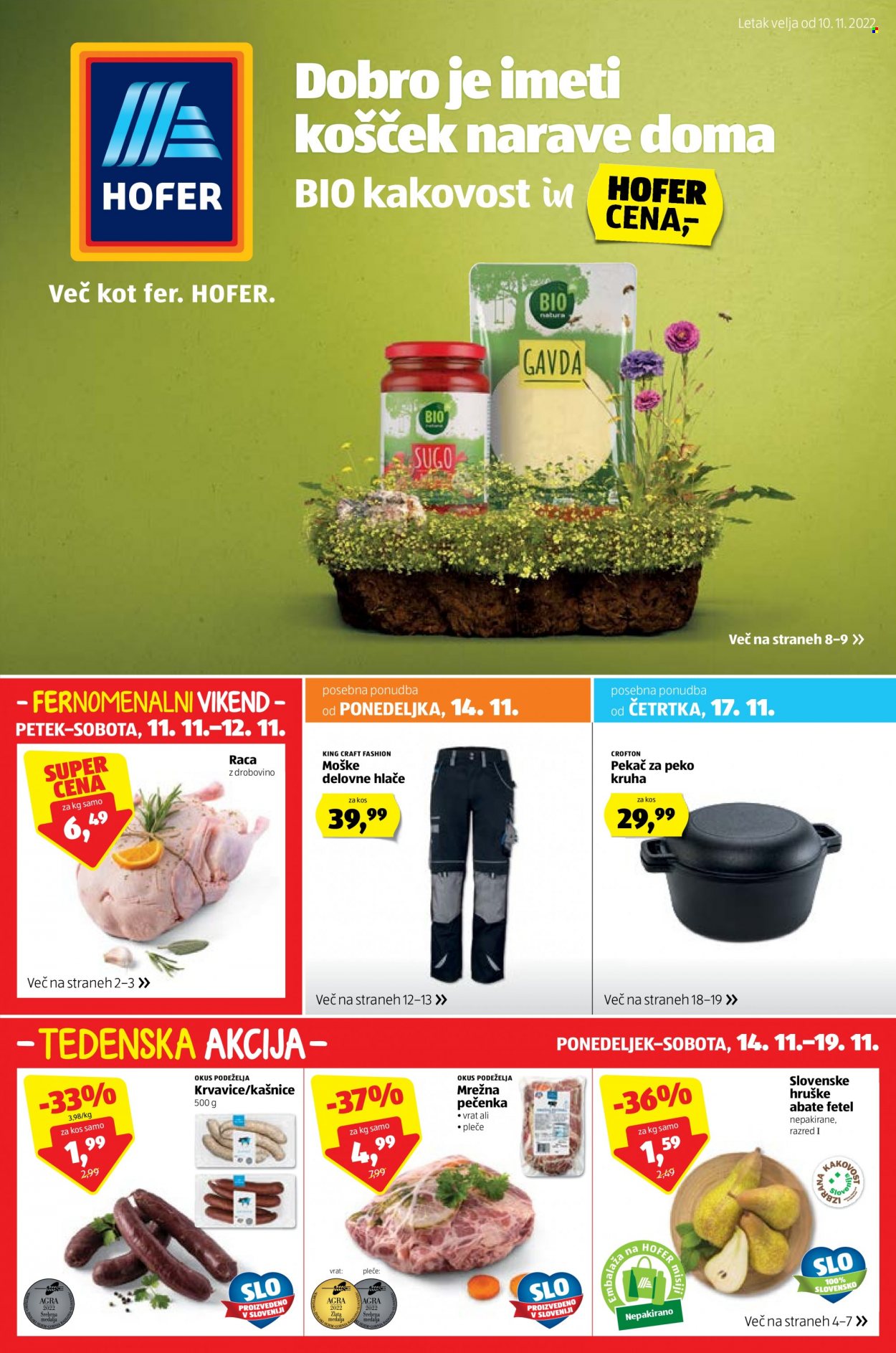 Hofer katalog - 10.11.2022 - 19.11.2022. Stran 1