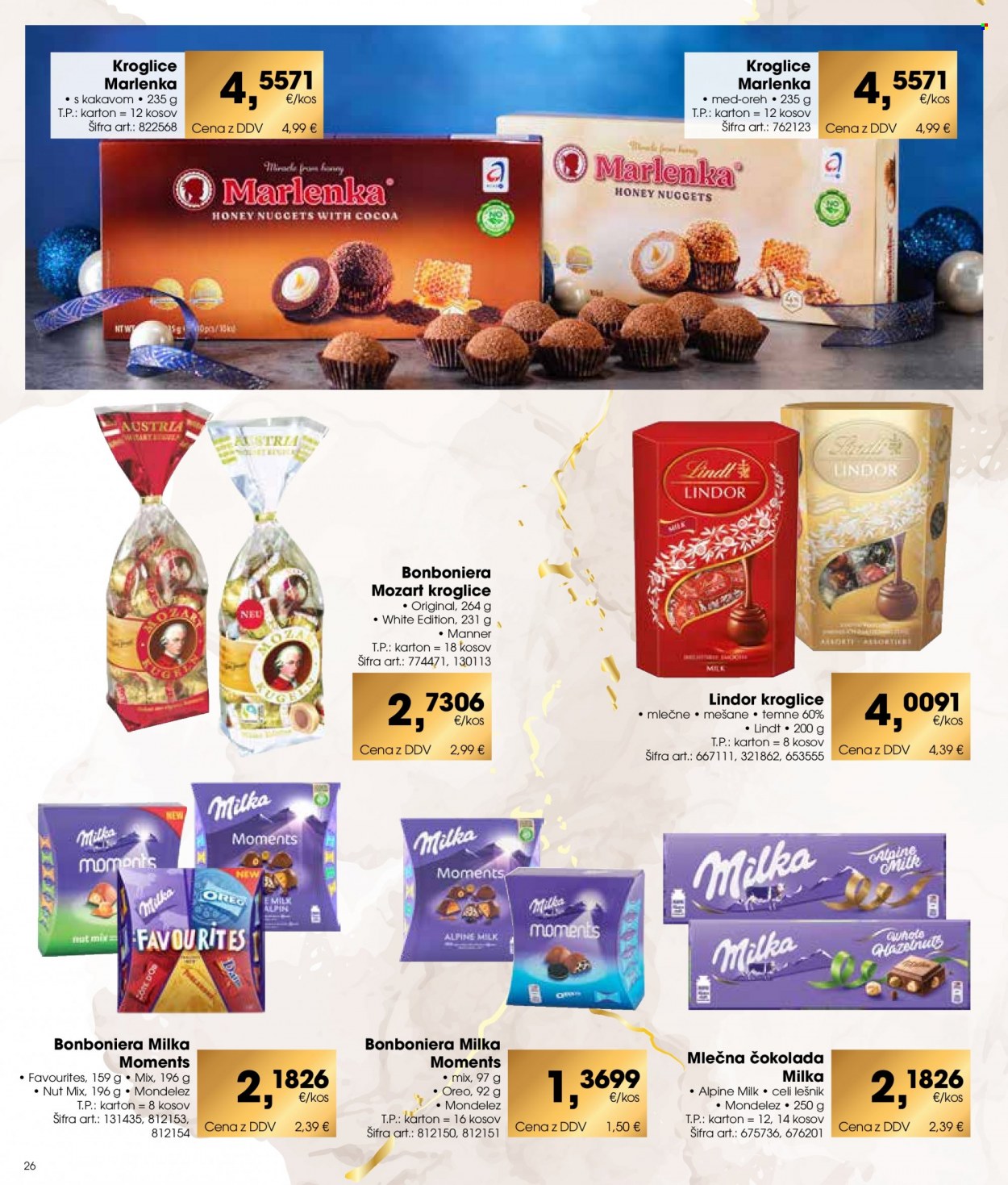 thumbnail - Tuš Cash & Carry katalog - 10.11.2022 - 12.1.2023 - Ponudba izdelkov - Milka, Oreo, čokolada, mlečna čokolada. Stran 26.
