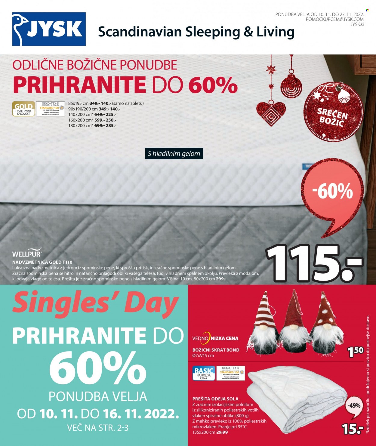 JYSK katalog - 10.11.2022 - 27.11.2022. Stran 1