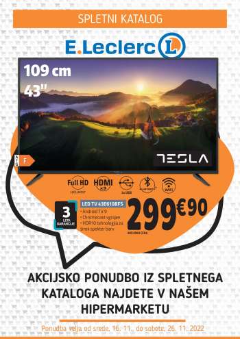 E.Leclerc katalog - 16.11.2022 - 26.11.2022.