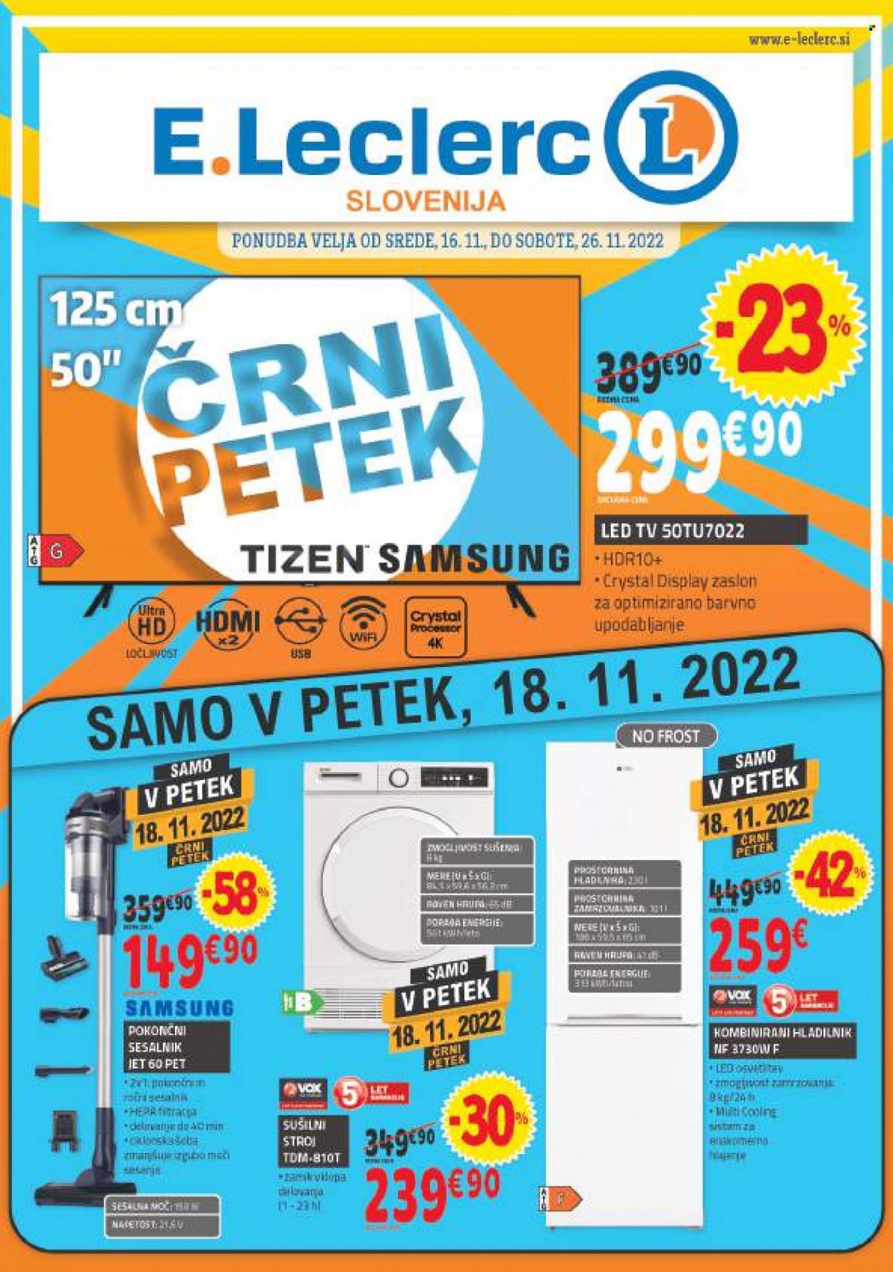 E.Leclerc katalog - 16.11.2022 - 26.11.2022. Stran 1