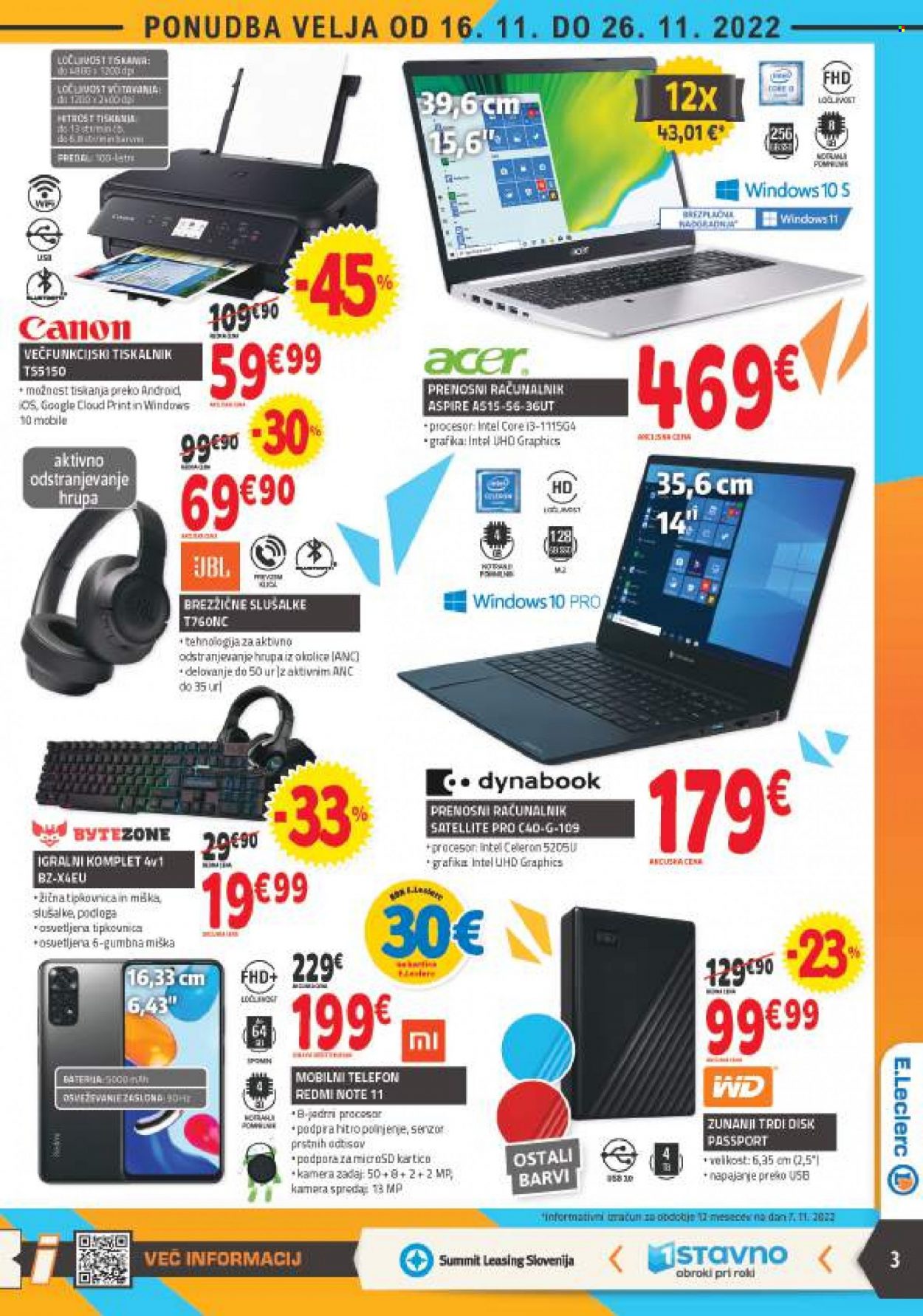 E.Leclerc katalog - 16.11.2022 - 26.11.2022. Stran 3