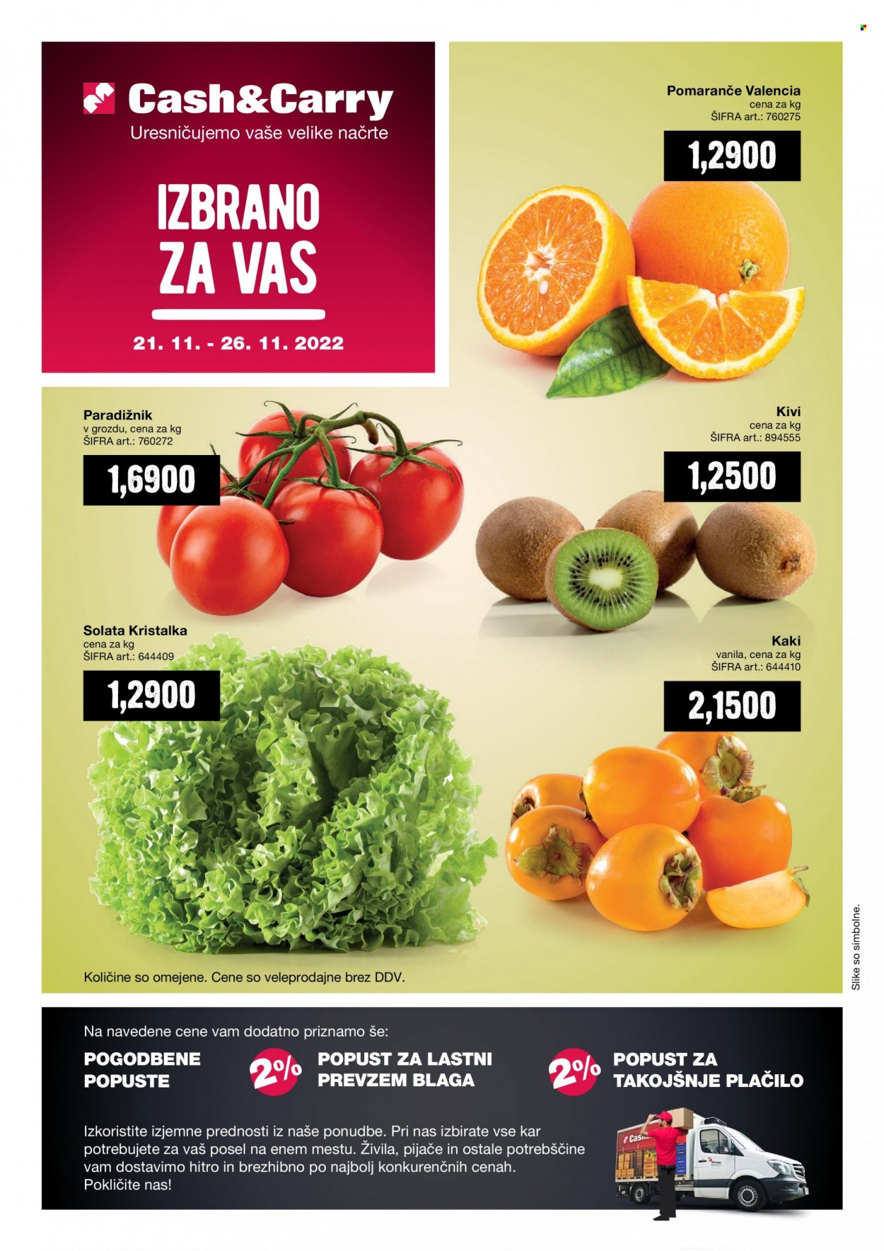 Mercator Cash & Carry katalog - 21.11.2022 - 26.11.2022. Stran 1
