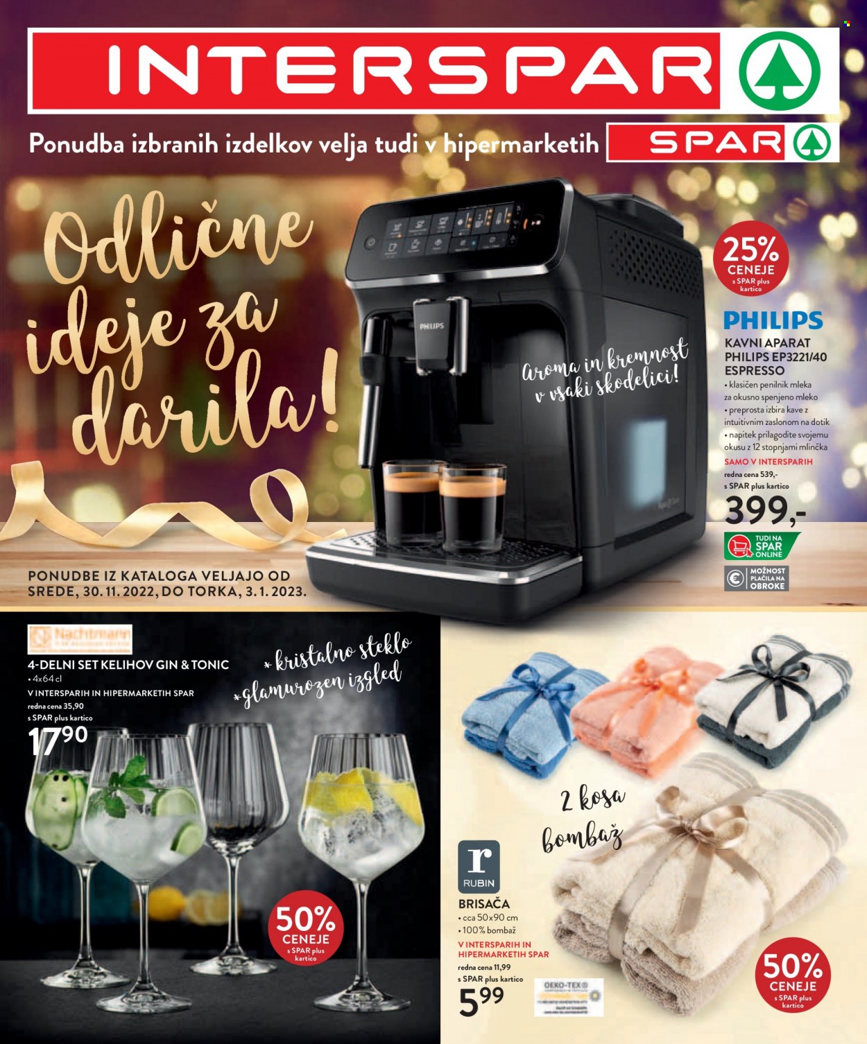 INTERSPAR katalog - 30.11.2022 - 3.1.2023. Stran 1