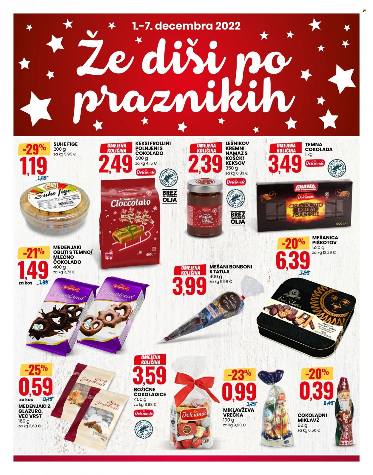 thumbnail - EuroSpin katalog - 1.12.2022 - 7.12.2022 - Ponudba izdelkov - fige, namaz, bonboni, čokolada, keksi, olje, suhe fige. Stran 2.