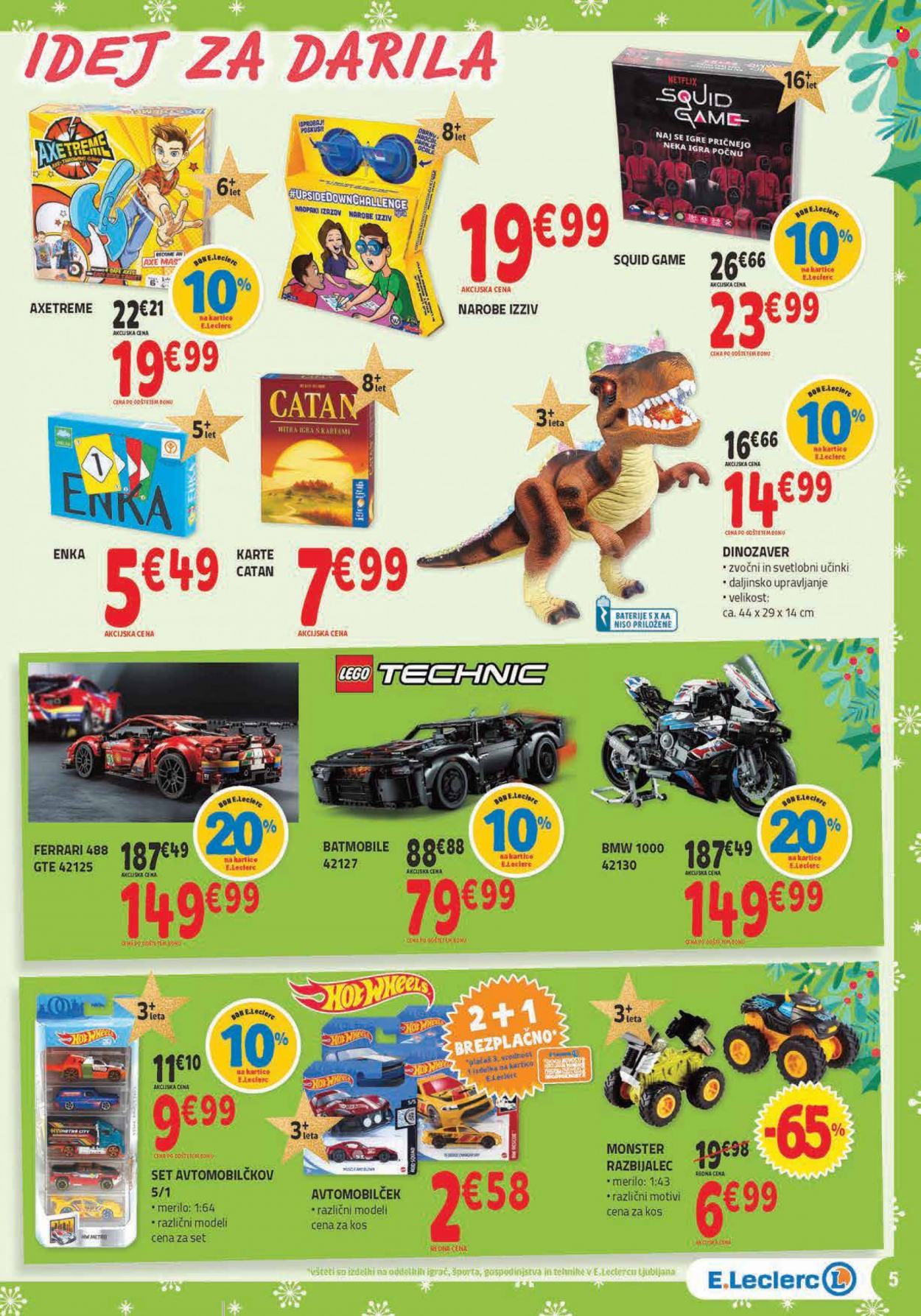 thumbnail - E.Leclerc katalog - 7.12.2022 - 17.12.2022 - Ponudba izdelkov - Monster, Axe, Hot Wheels, LEGO, LEGO Technic. Stran 5.