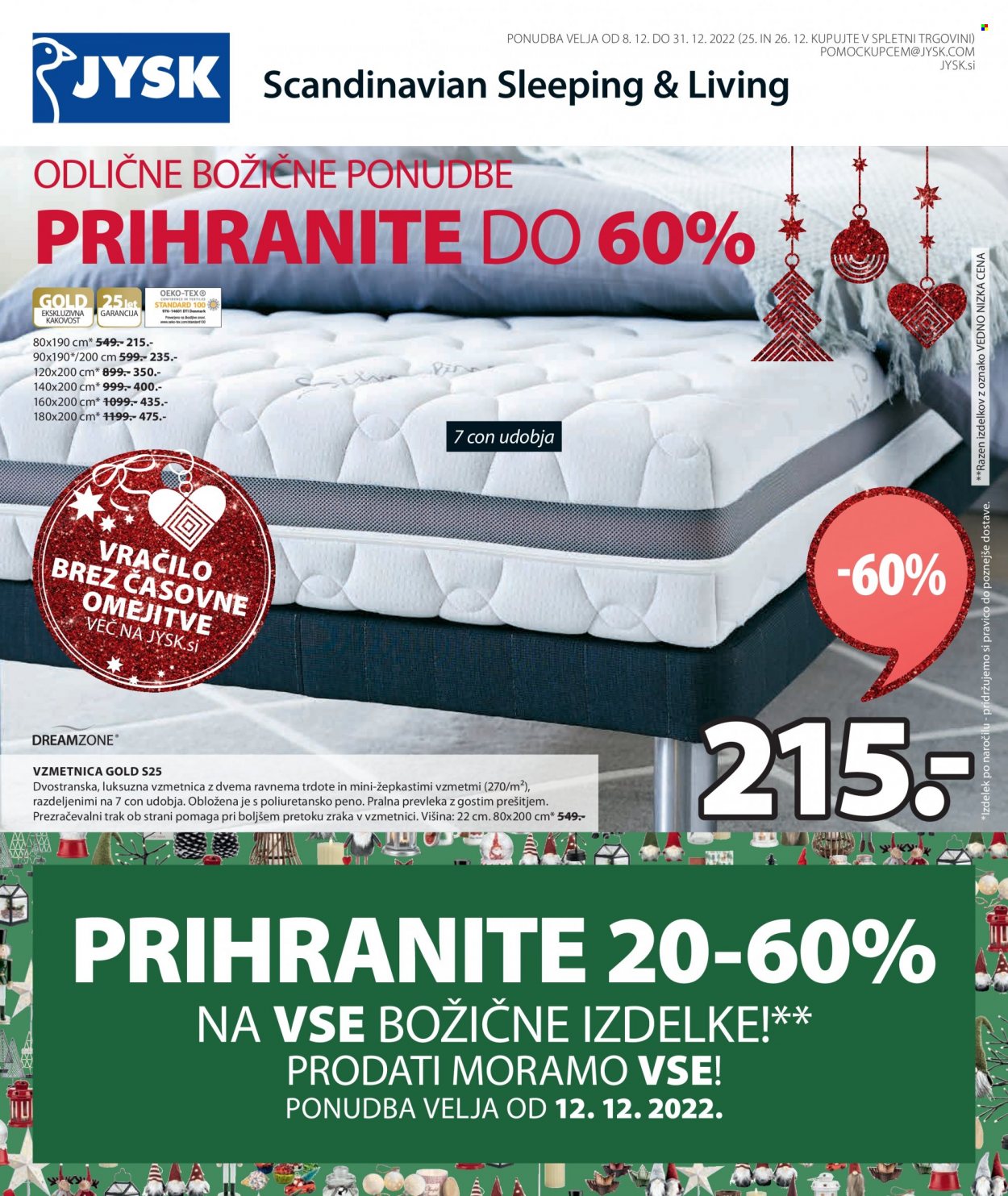 JYSK katalog - 8.12.2022 - 31.12.2022. Stran 1