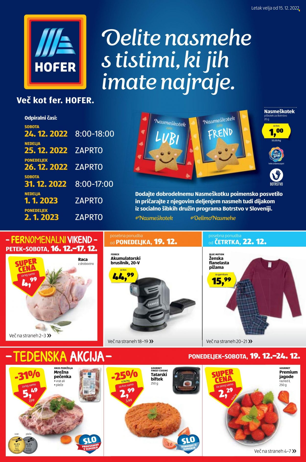 Hofer katalog - 15.12.2022 - 24.12.2022. Stran 1