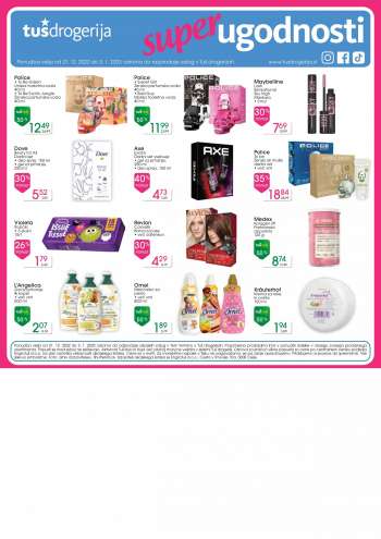 Tuš Drogeria katalog - 21.12.2022 - 3.1.2023.
