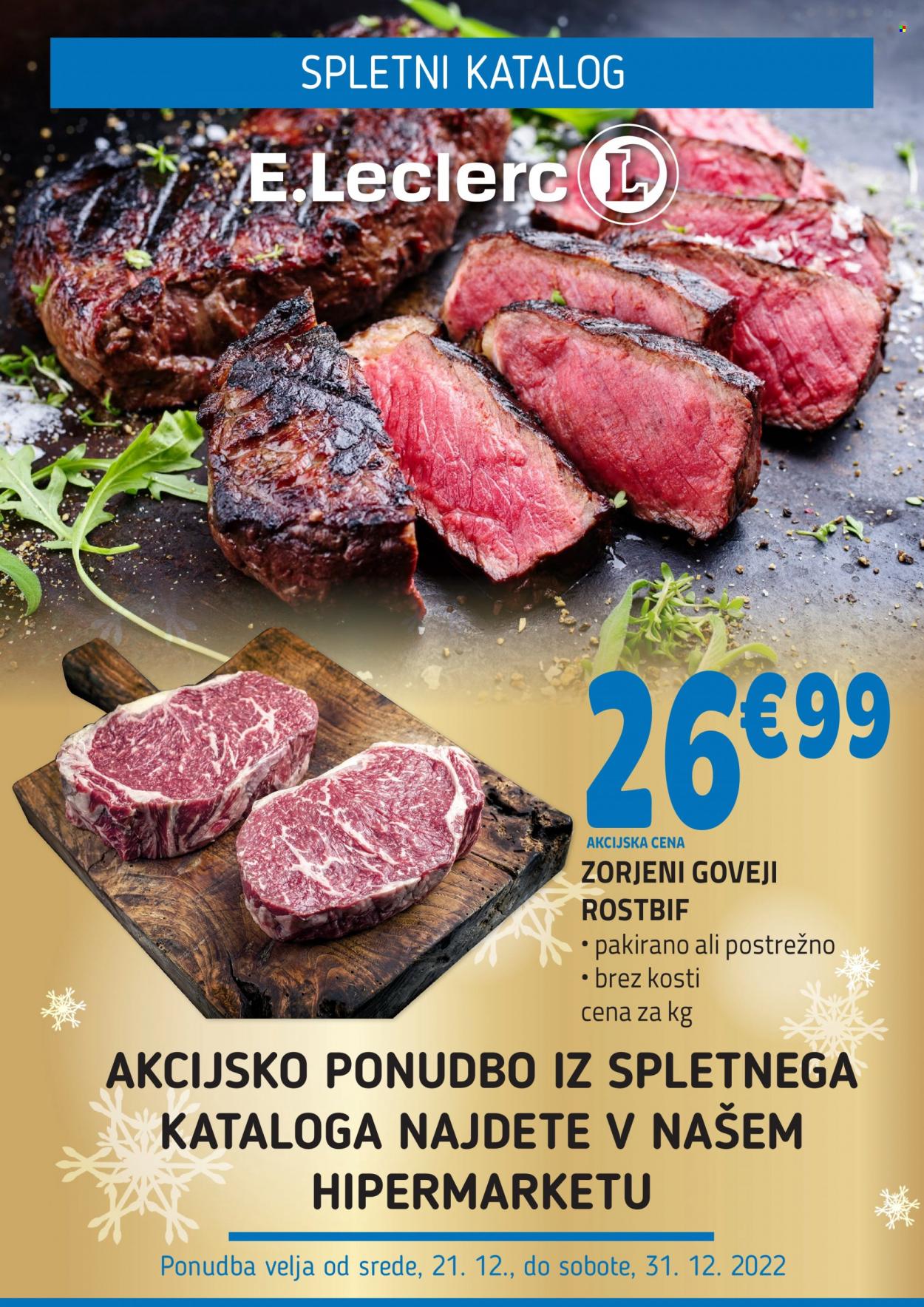 E.Leclerc katalog - 21.12.2022 - 31.12.2022. Stran 1
