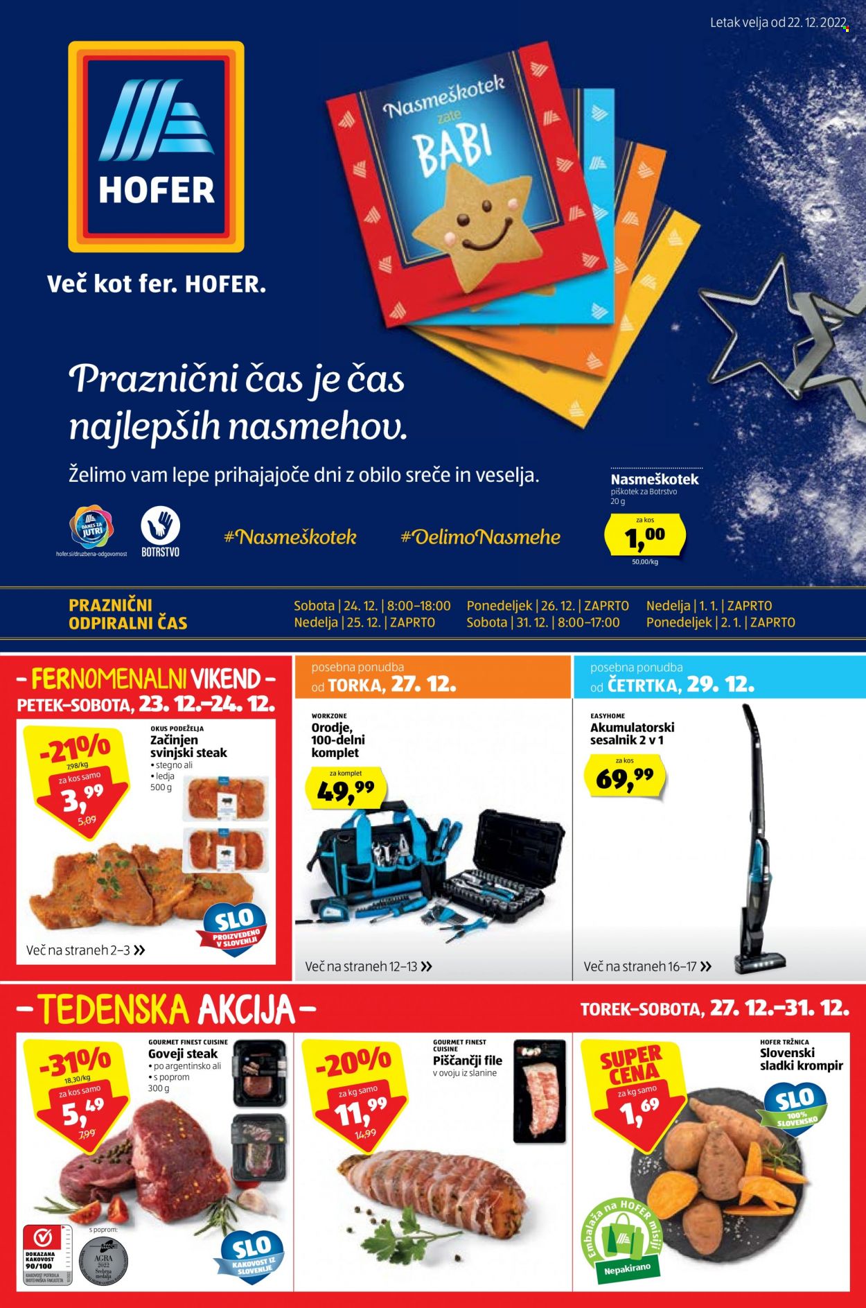 Hofer katalog - 22.12.2022 - 31.12.2022. Stran 1