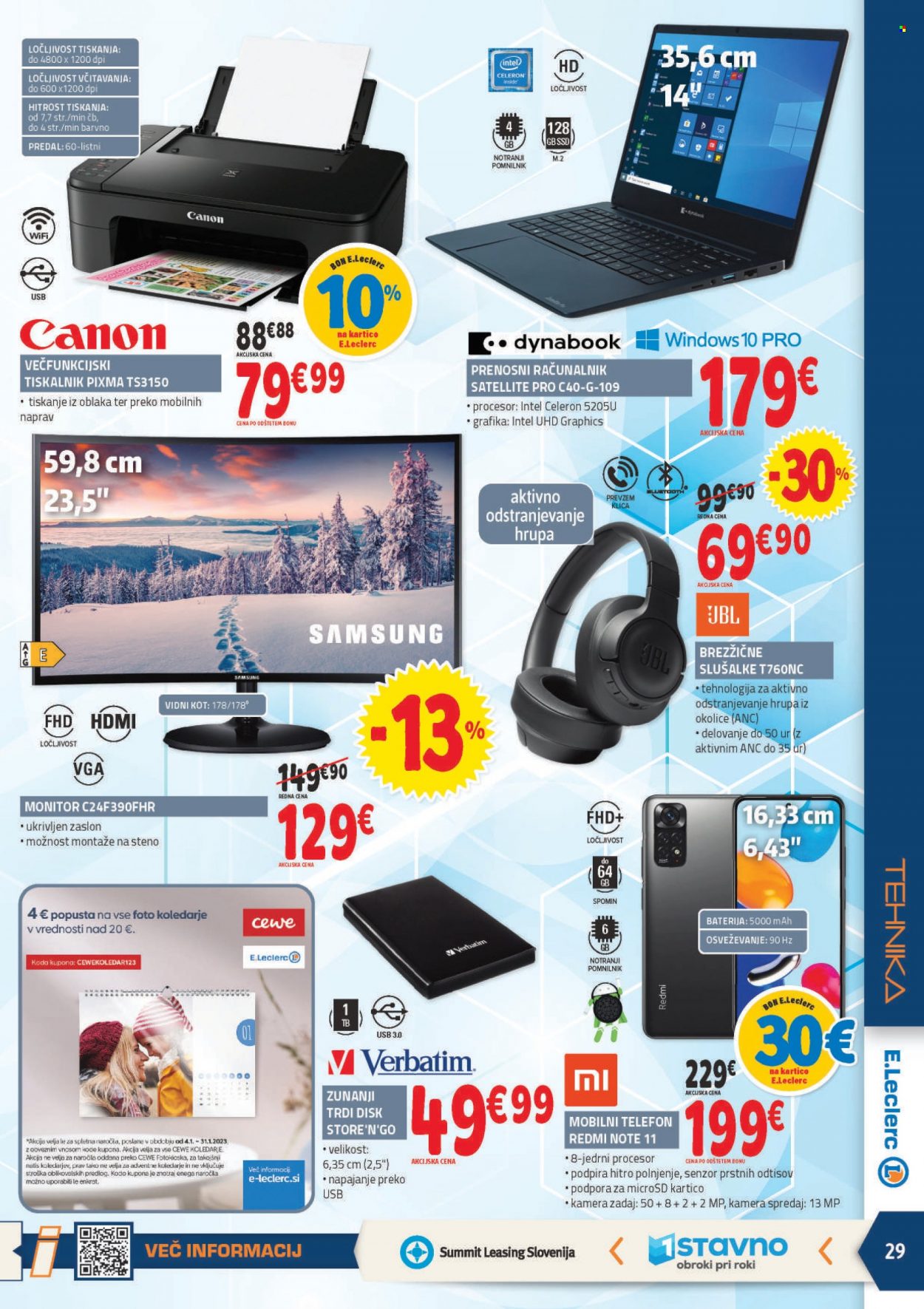 E.Leclerc katalog - 4.1.2023 - 14.1.2023. Stran 29