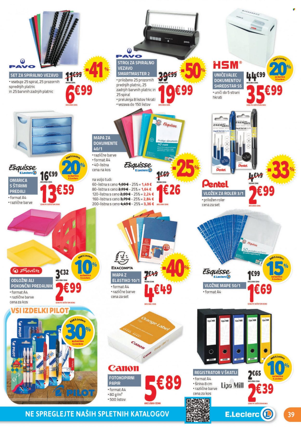 E.Leclerc katalog - 4.1.2023 - 14.1.2023. Stran 39